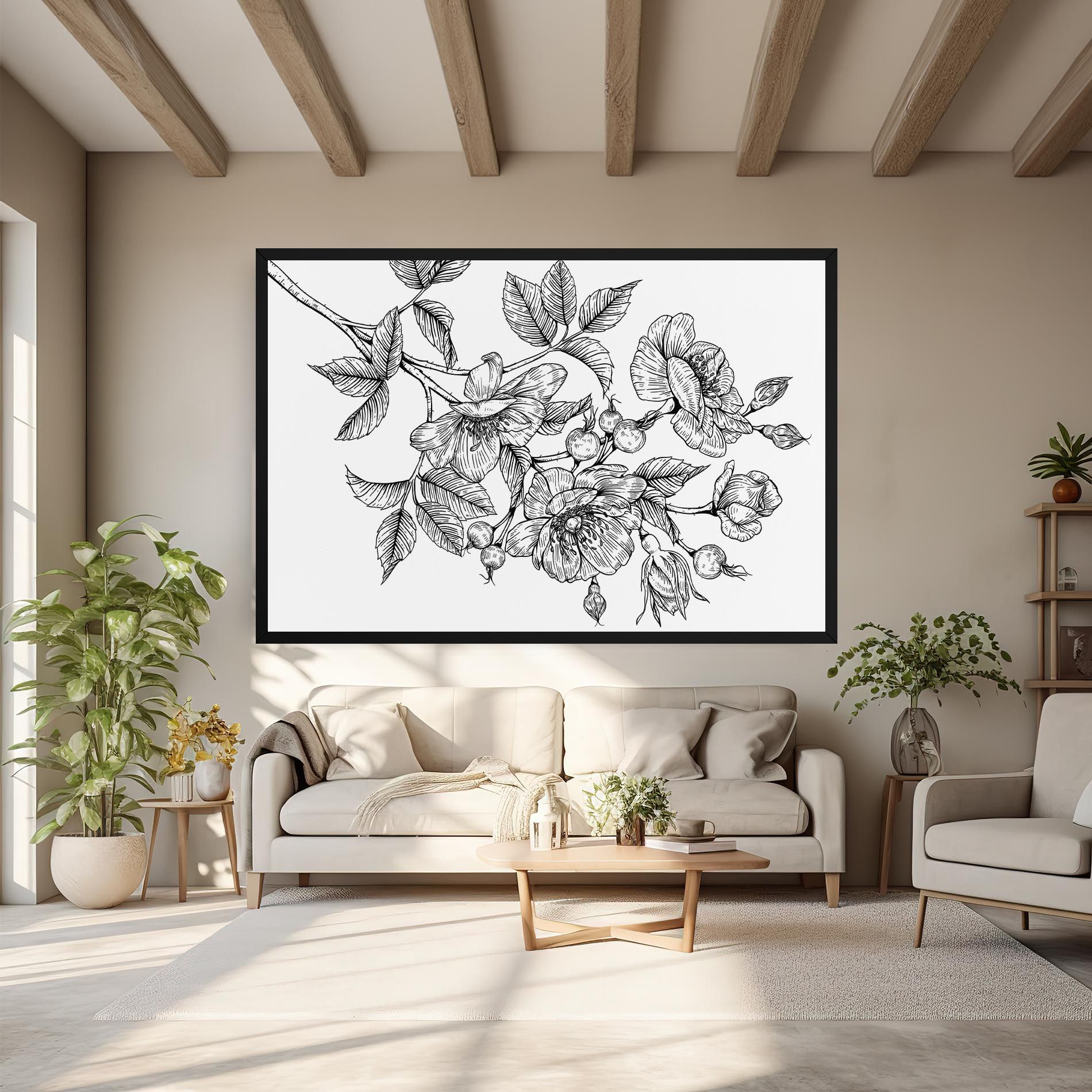 Rose Black Line mockup 6