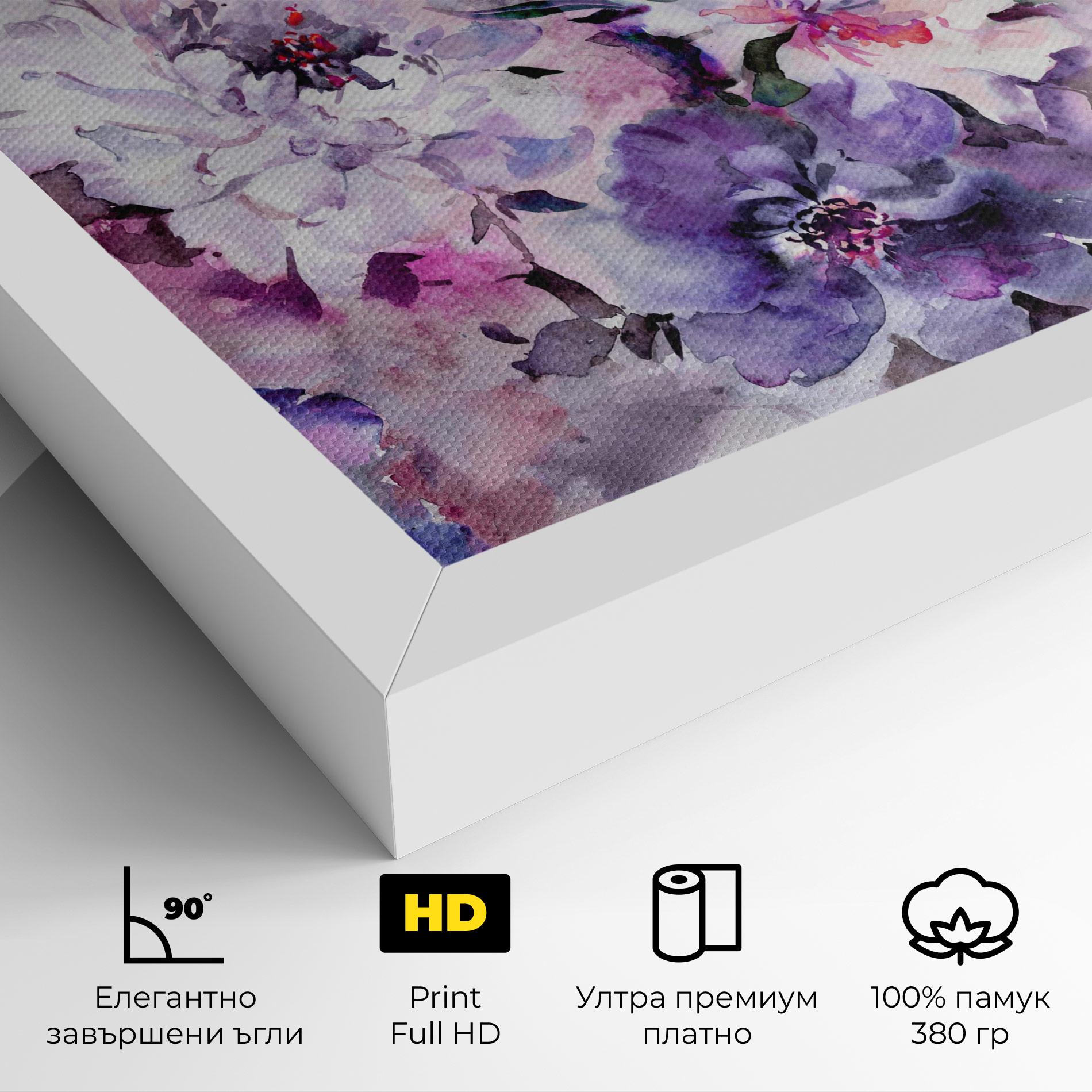 Картина на платно Buchet Multicolor mockup 4