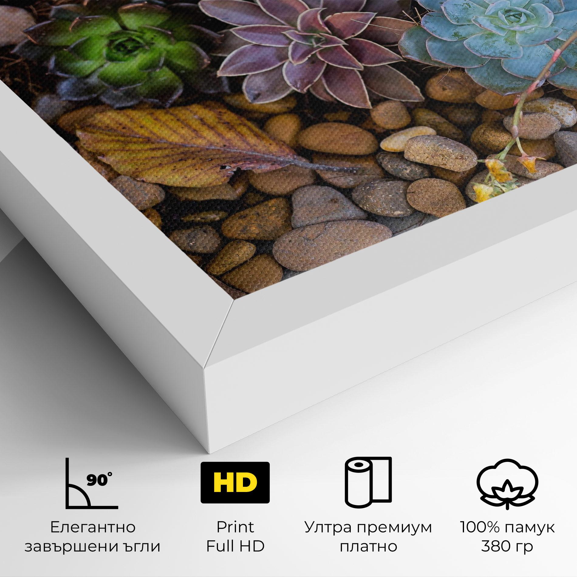 Картина на платно Colorful Flowers mockup 4