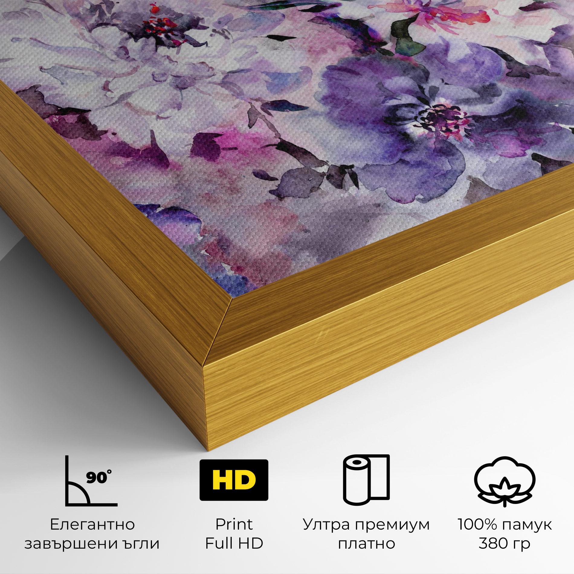 Картина на платно Buchet Multicolor mockup 4