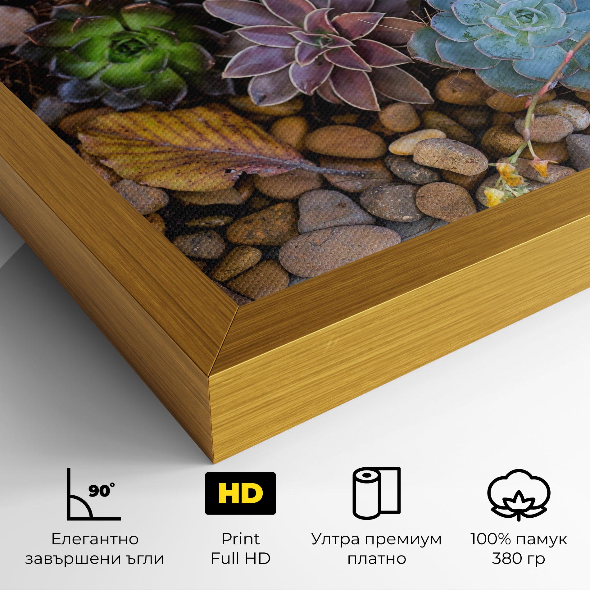 Картина на платно Colorful Flowers mockup 4