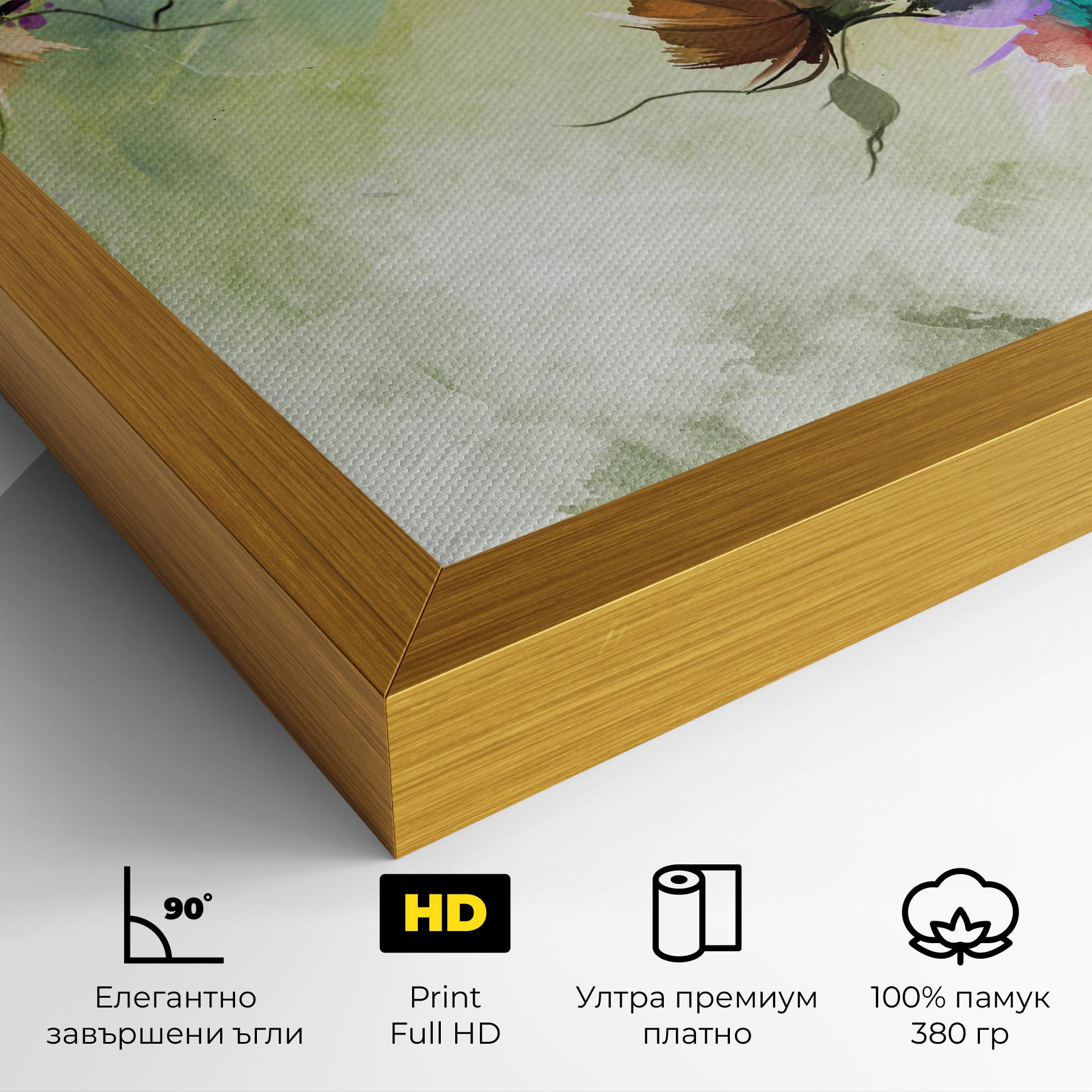 Картина на платно Ramura Cu Flori mockup 4