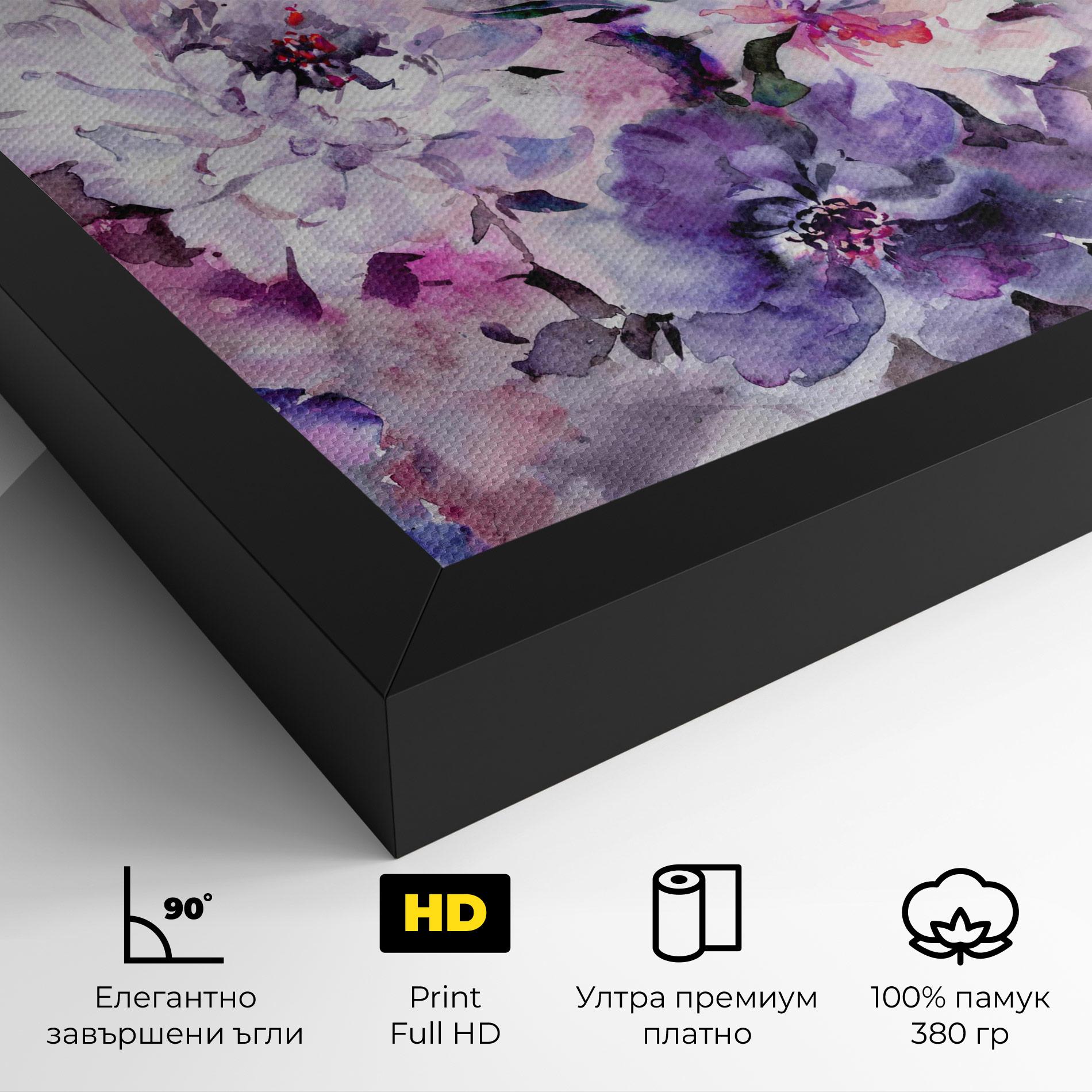 Картина на платно Buchet Multicolor mockup 4