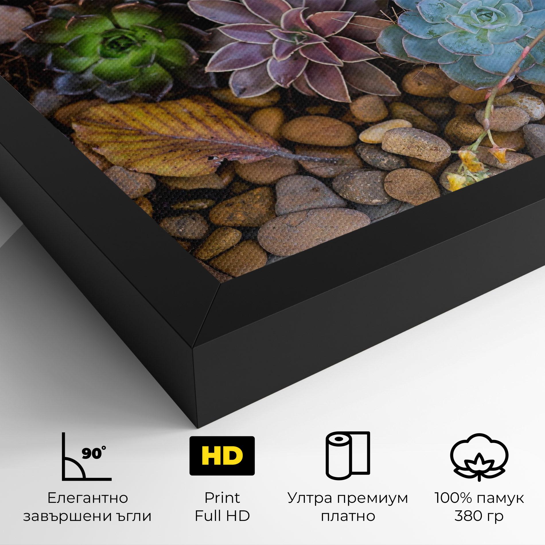Картина на платно Colorful Flowers mockup 4
