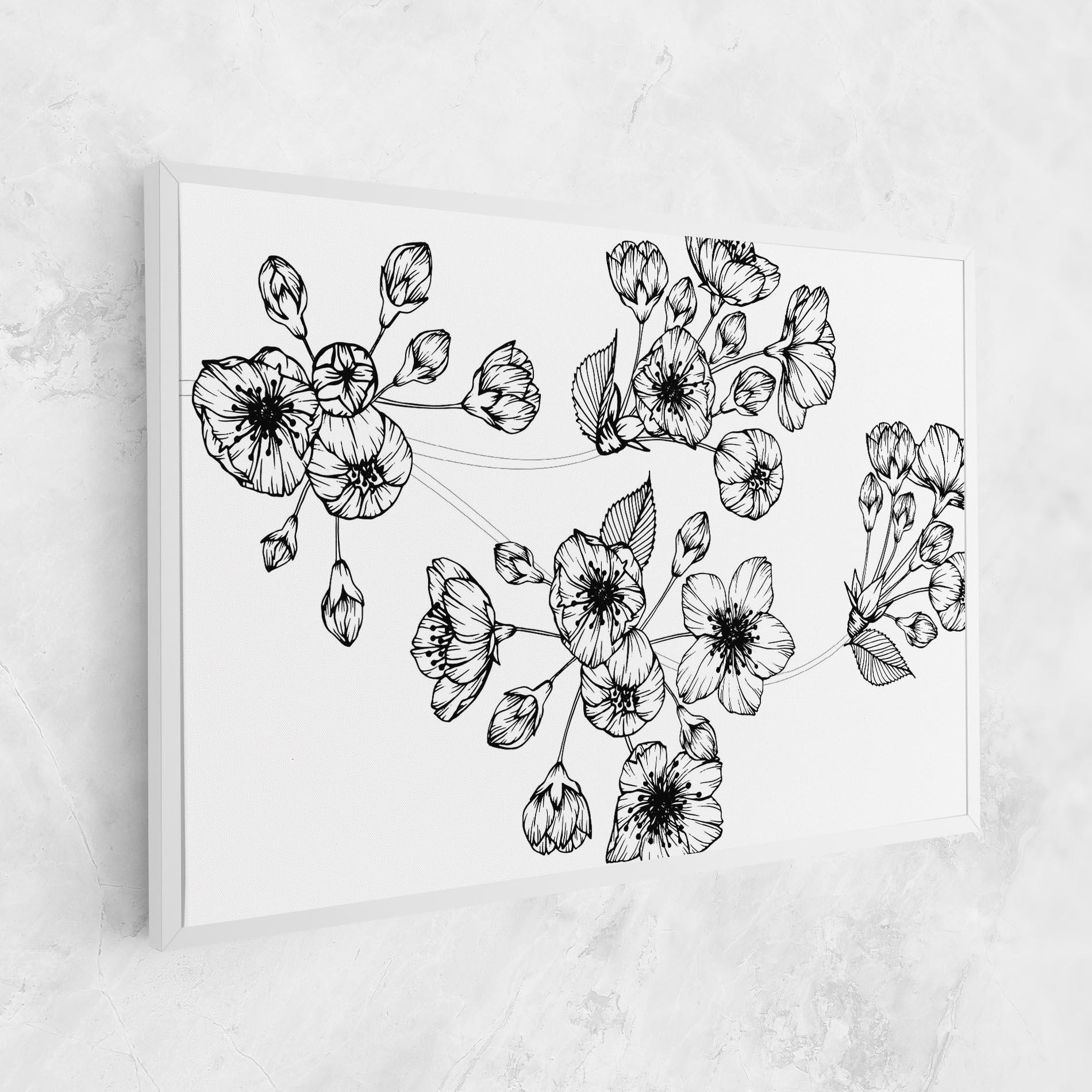 Картина на платно Sakura Line mockup 1