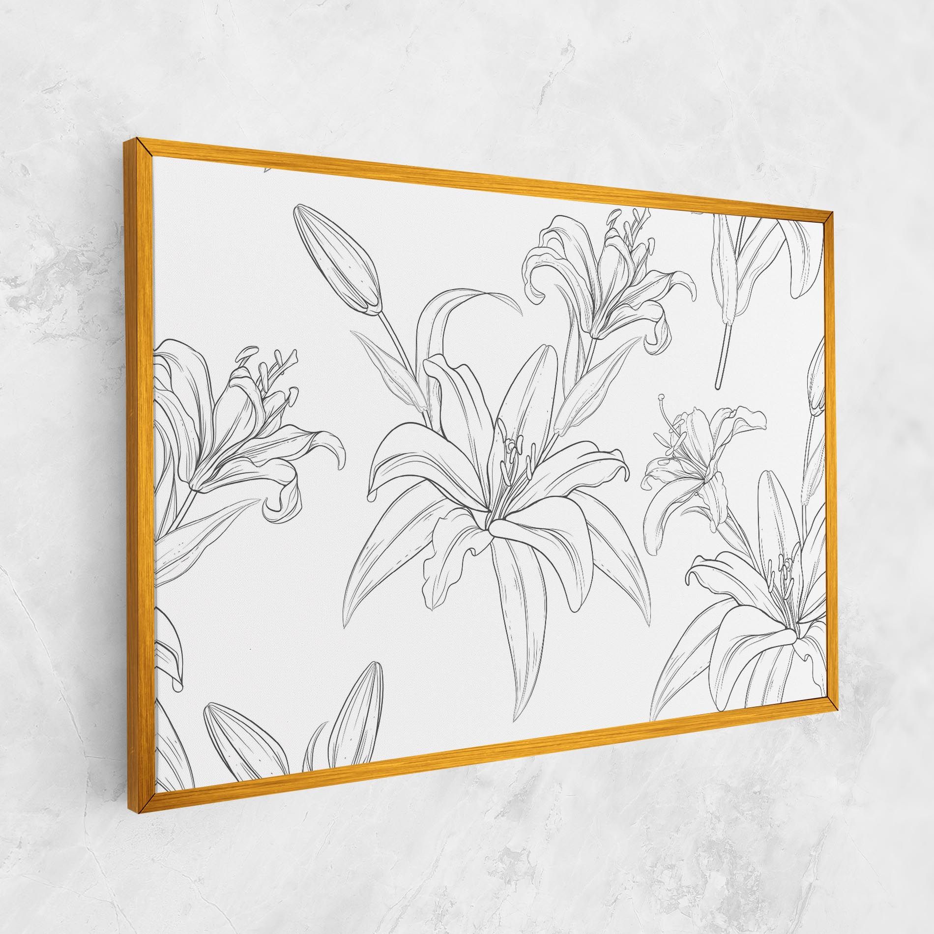 Grey Line Flower mockup 1