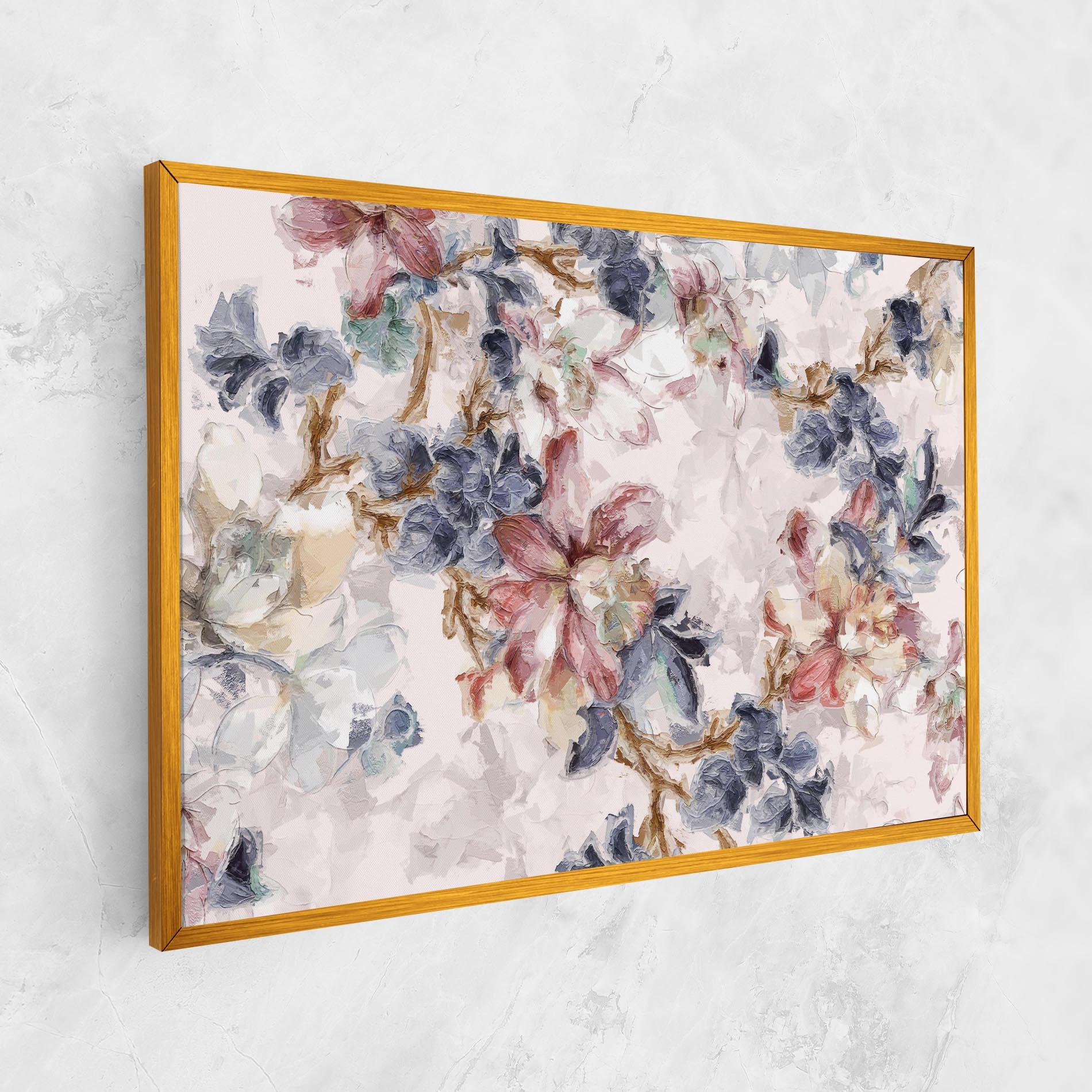 Картина на платно Painted Flowers mockup 1