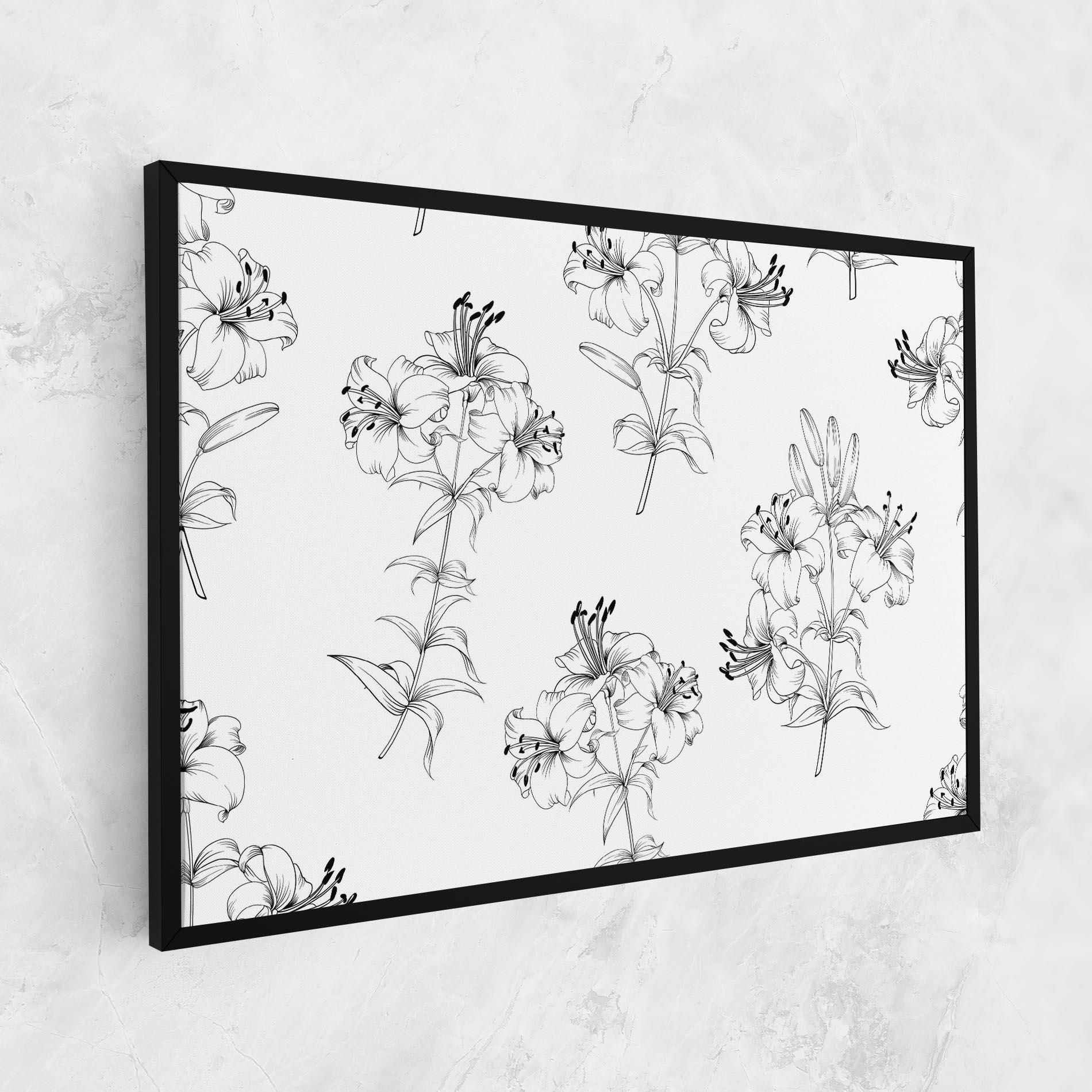 Картина на платно Flower Pattern mockup 1