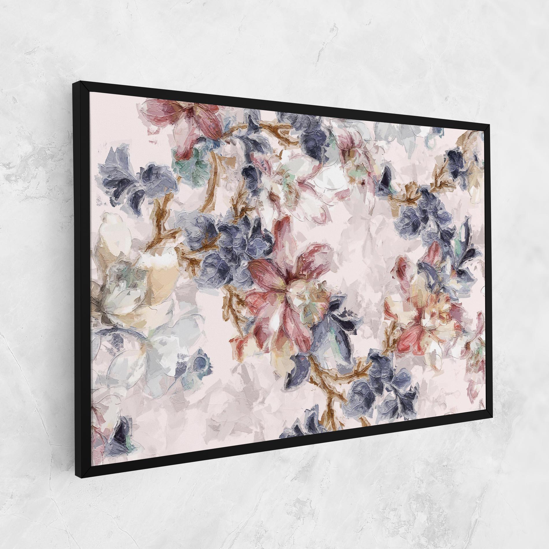 Картина на платно Painted Flowers mockup 1