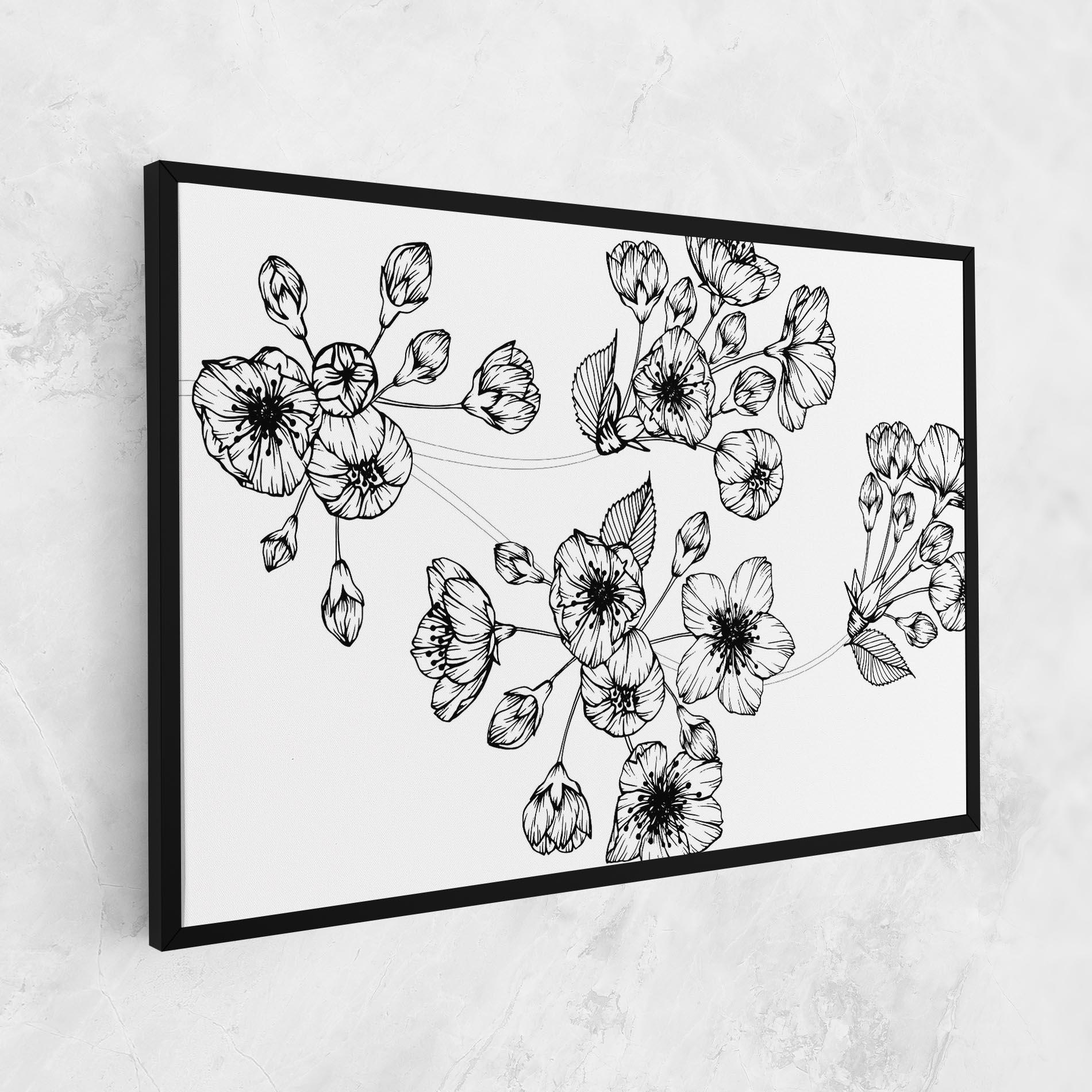 Картина на платно Sakura Line mockup 1