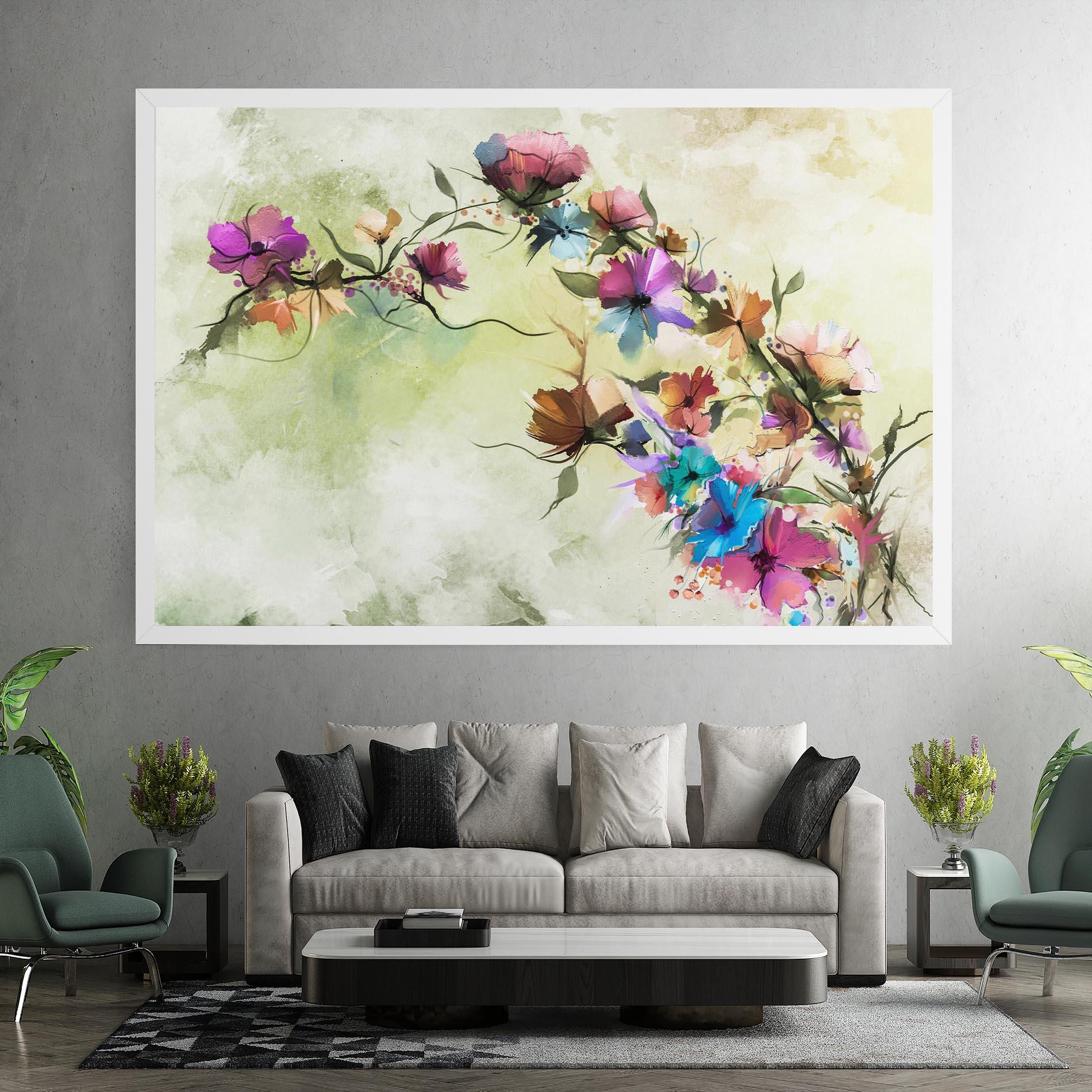 Картина на платно Ramura Cu Flori mockup 7