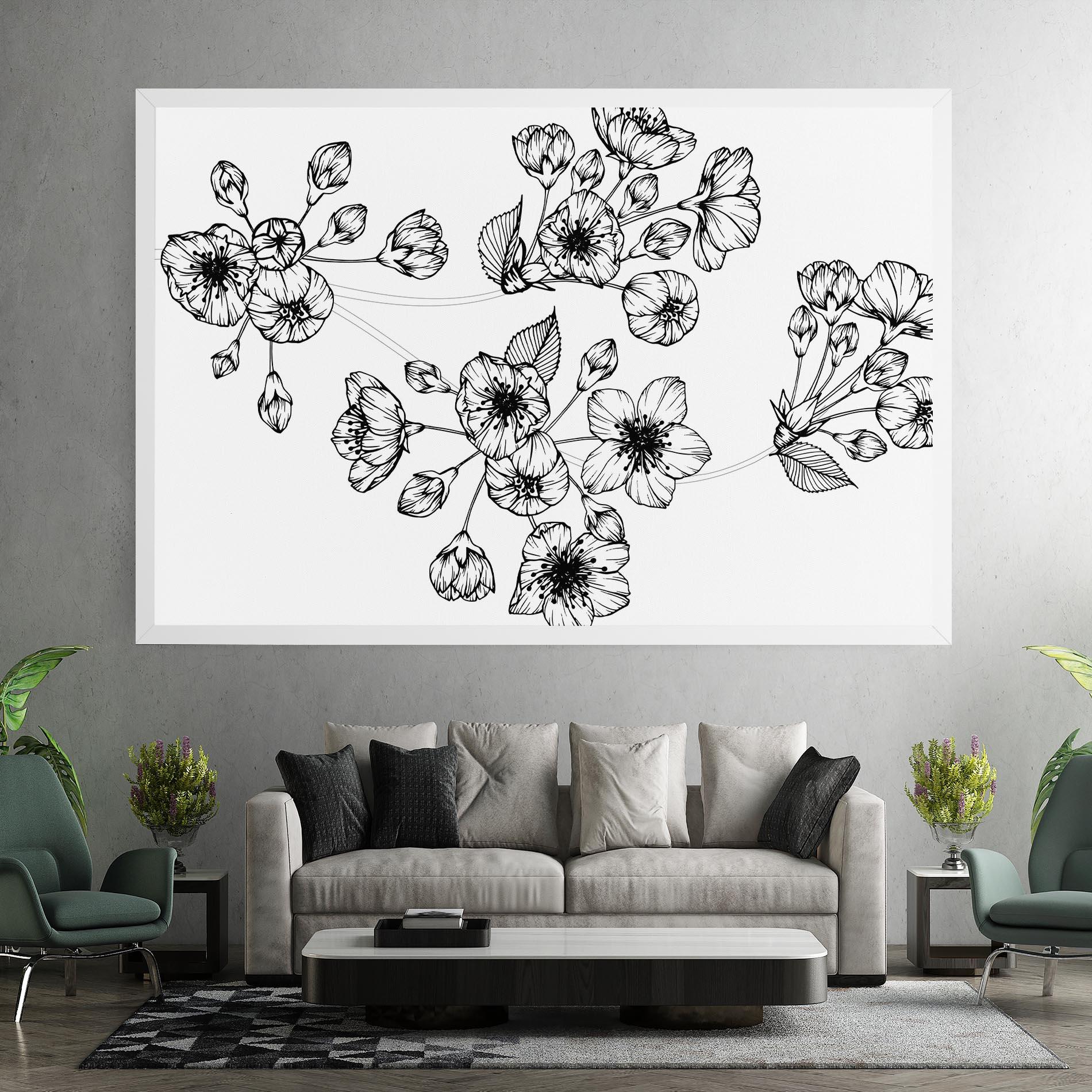 Картина на платно Sakura Line mockup 7