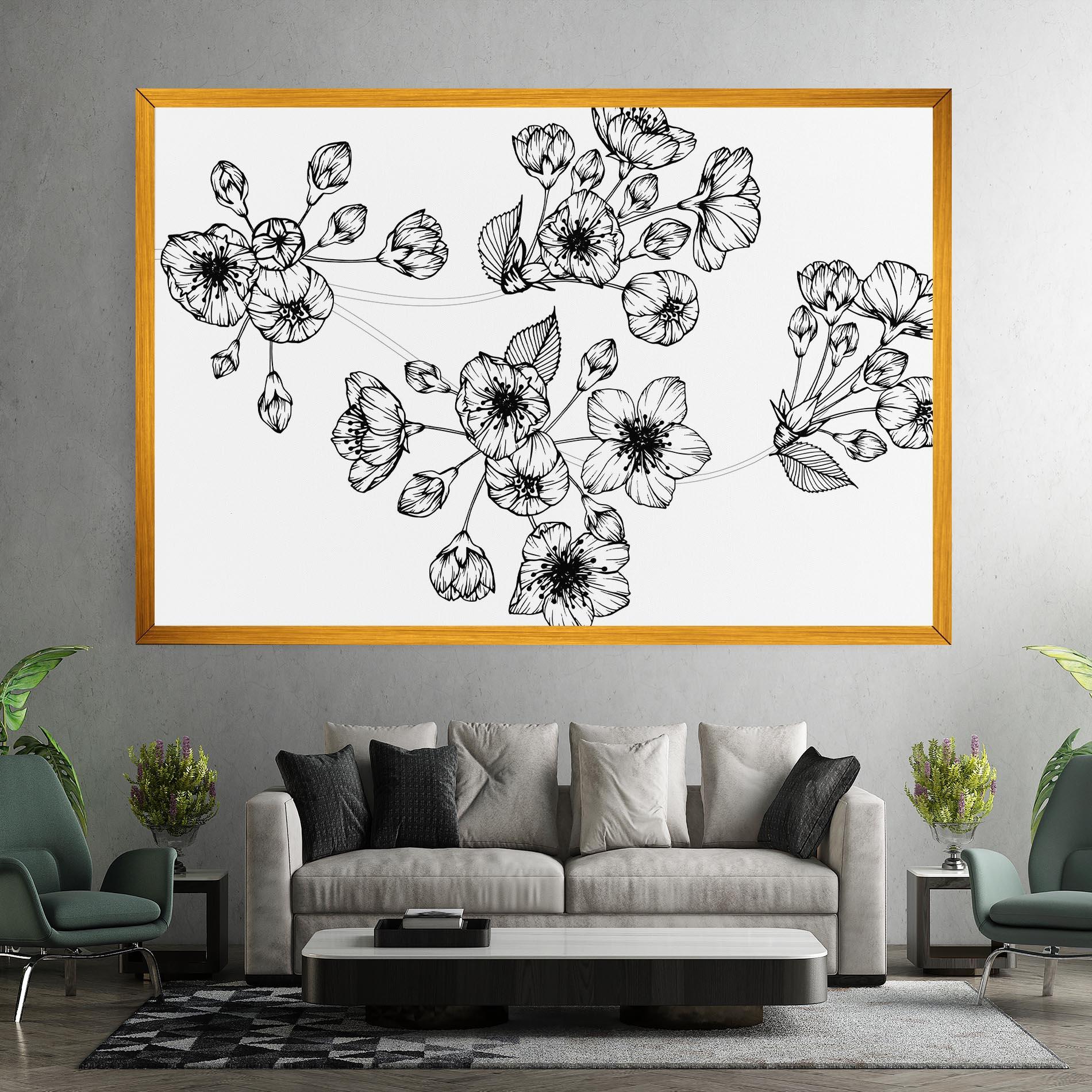 Картина на платно Sakura Line mockup 7