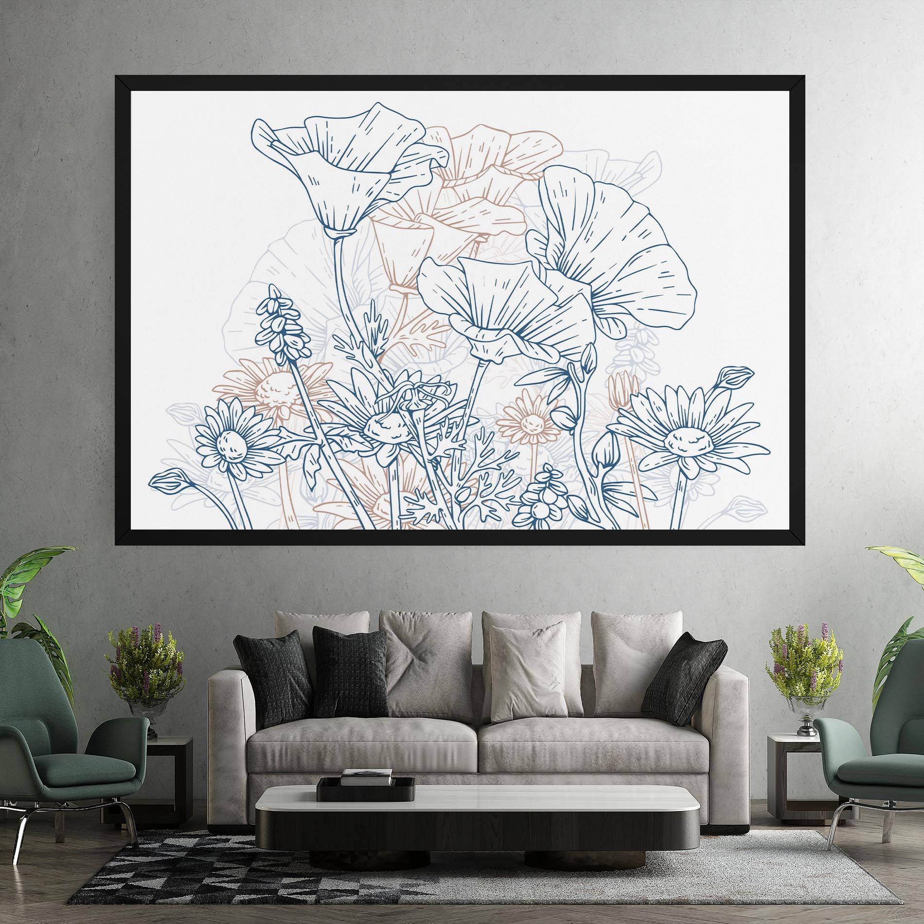 Cream Blue Line mockup 7