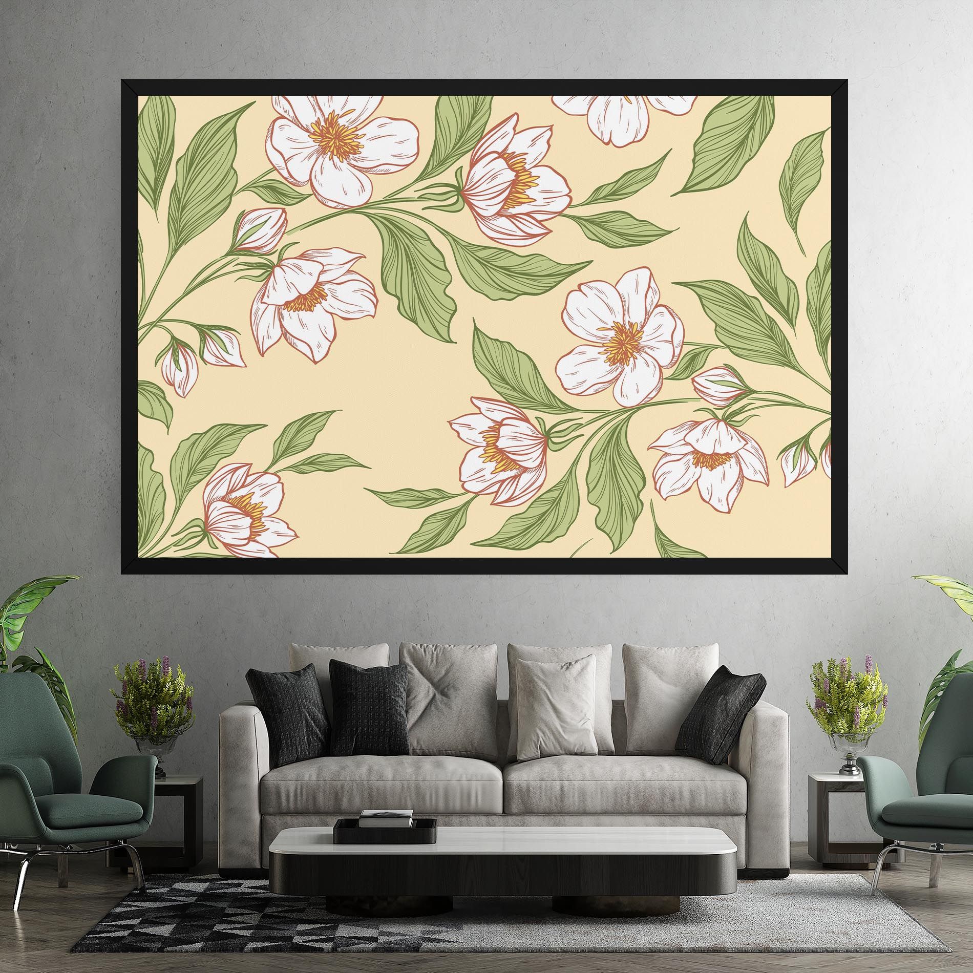 Cream Flower White mockup 7