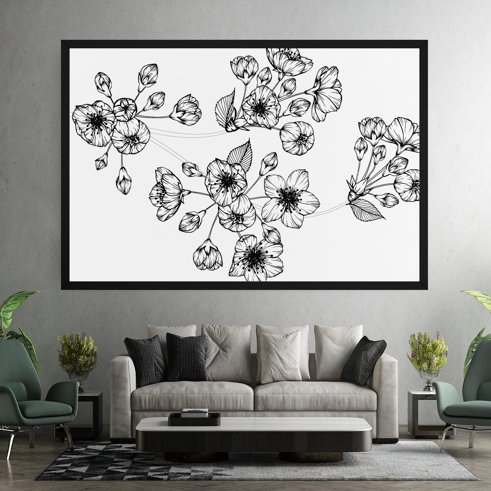 Картина на платно Sakura Line mockup 7