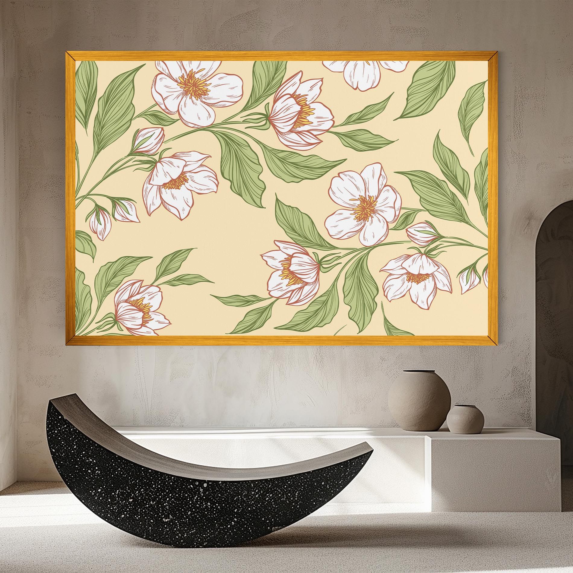 Cream Flower White mockup 8