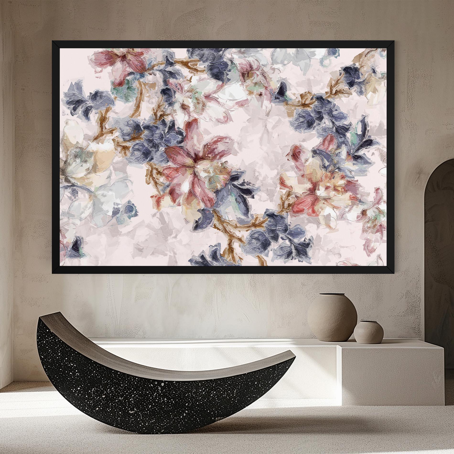 Картина на платно Painted Flowers mockup 8