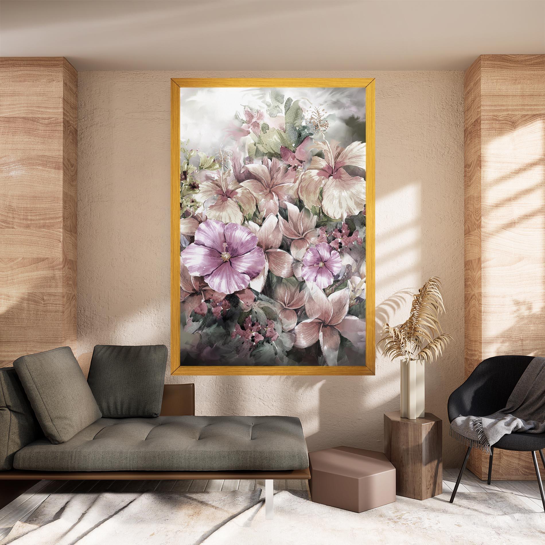 Картина на платно Contrastul De Flori mockup 8