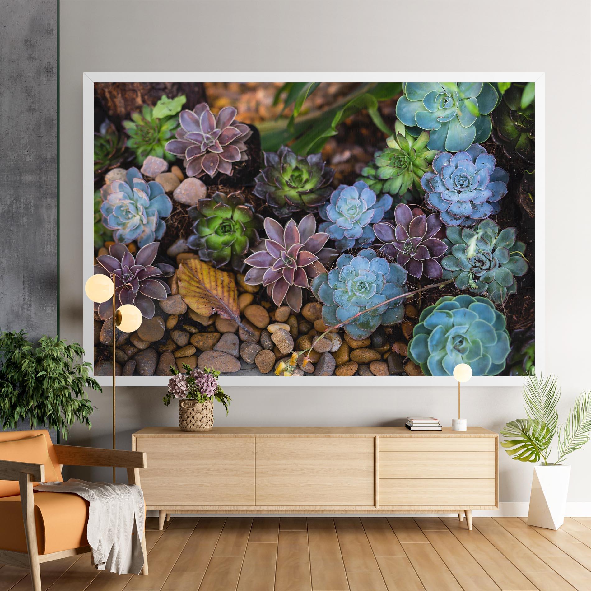 Картина на платно Colorful Flowers mockup 9