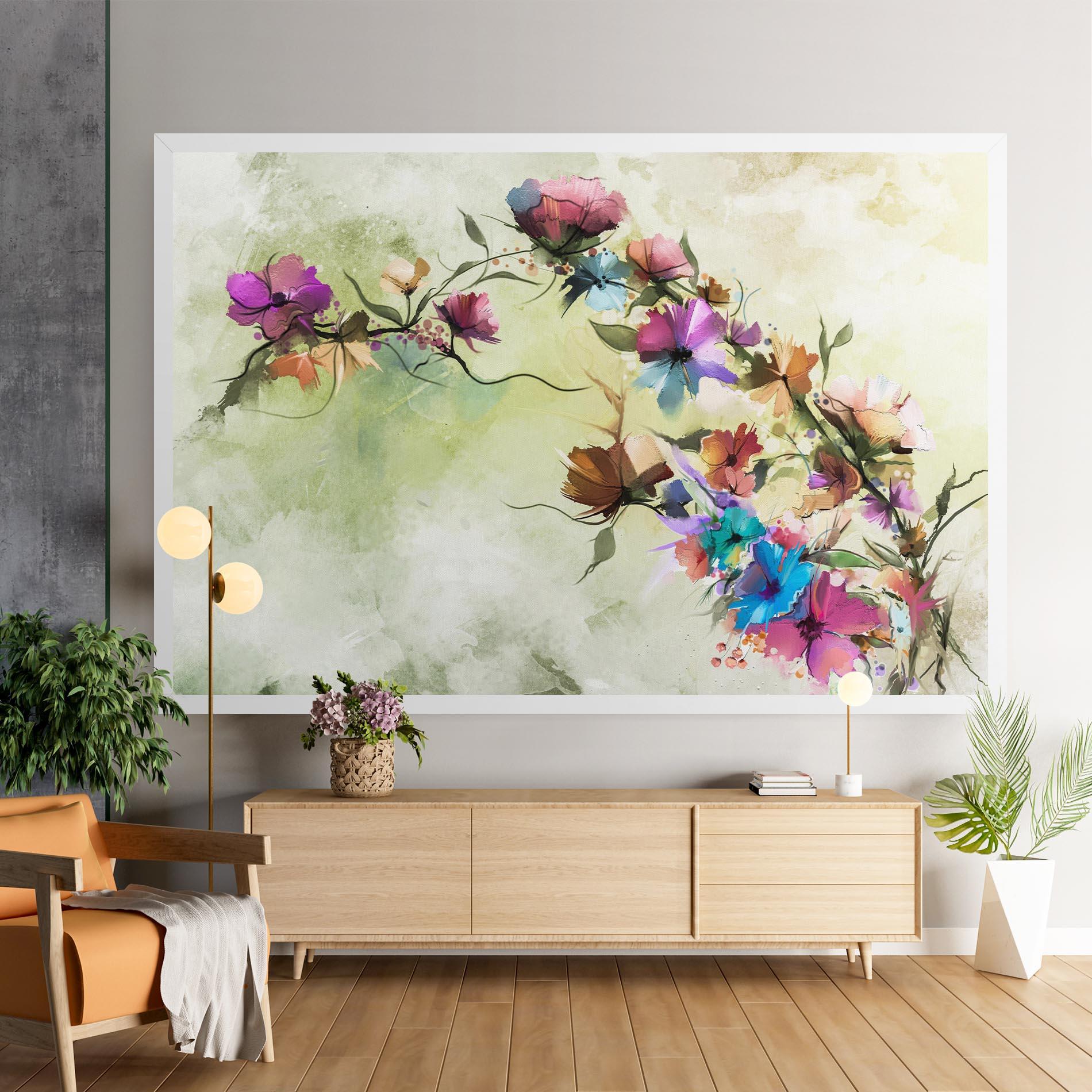 Картина на платно Ramura Cu Flori mockup 9