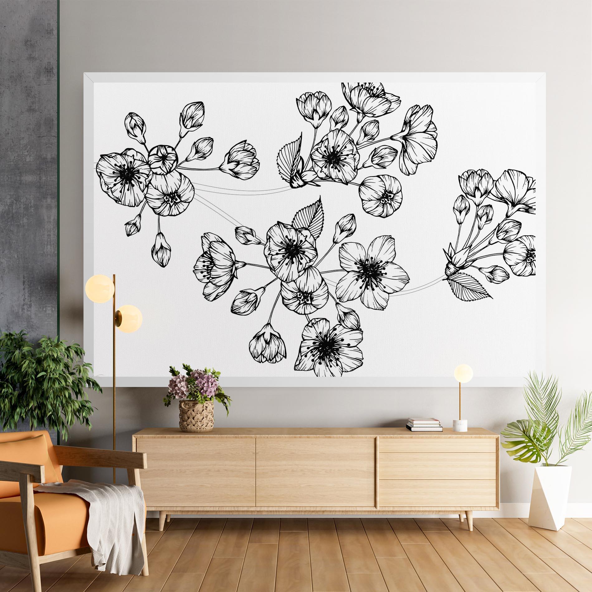 Картина на платно Sakura Line mockup 9