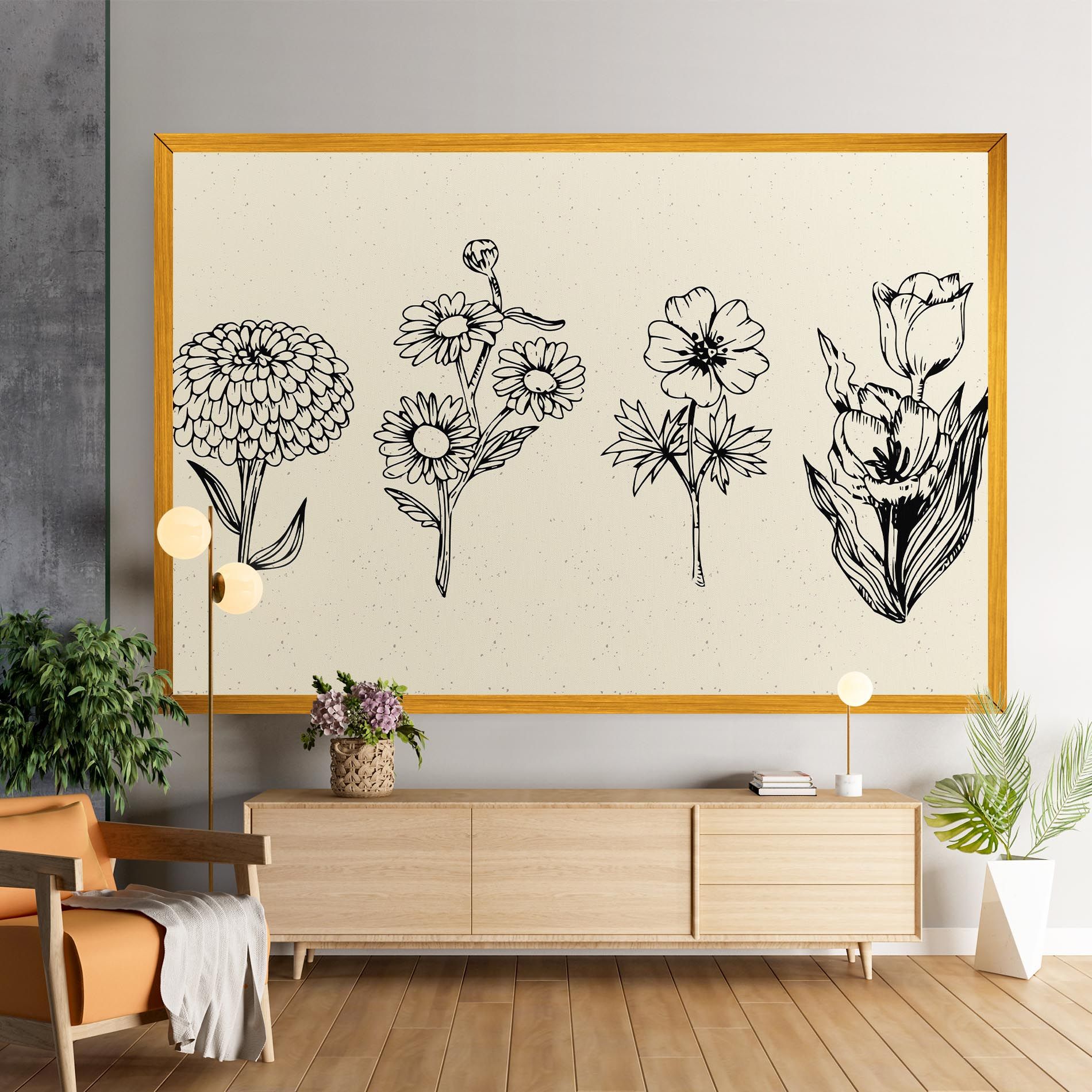 Black Line Cream mockup 9