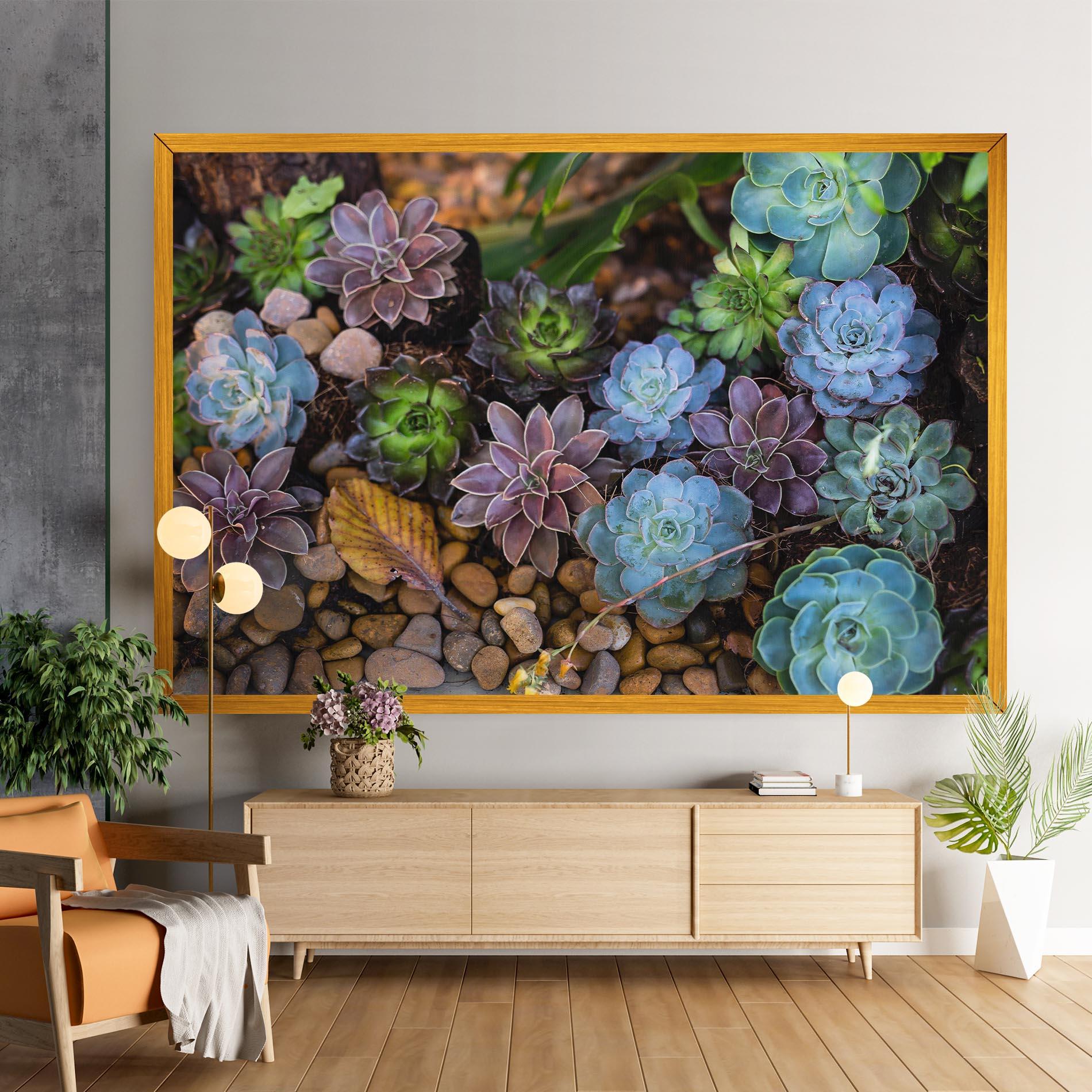 Картина на платно Colorful Flowers mockup 9
