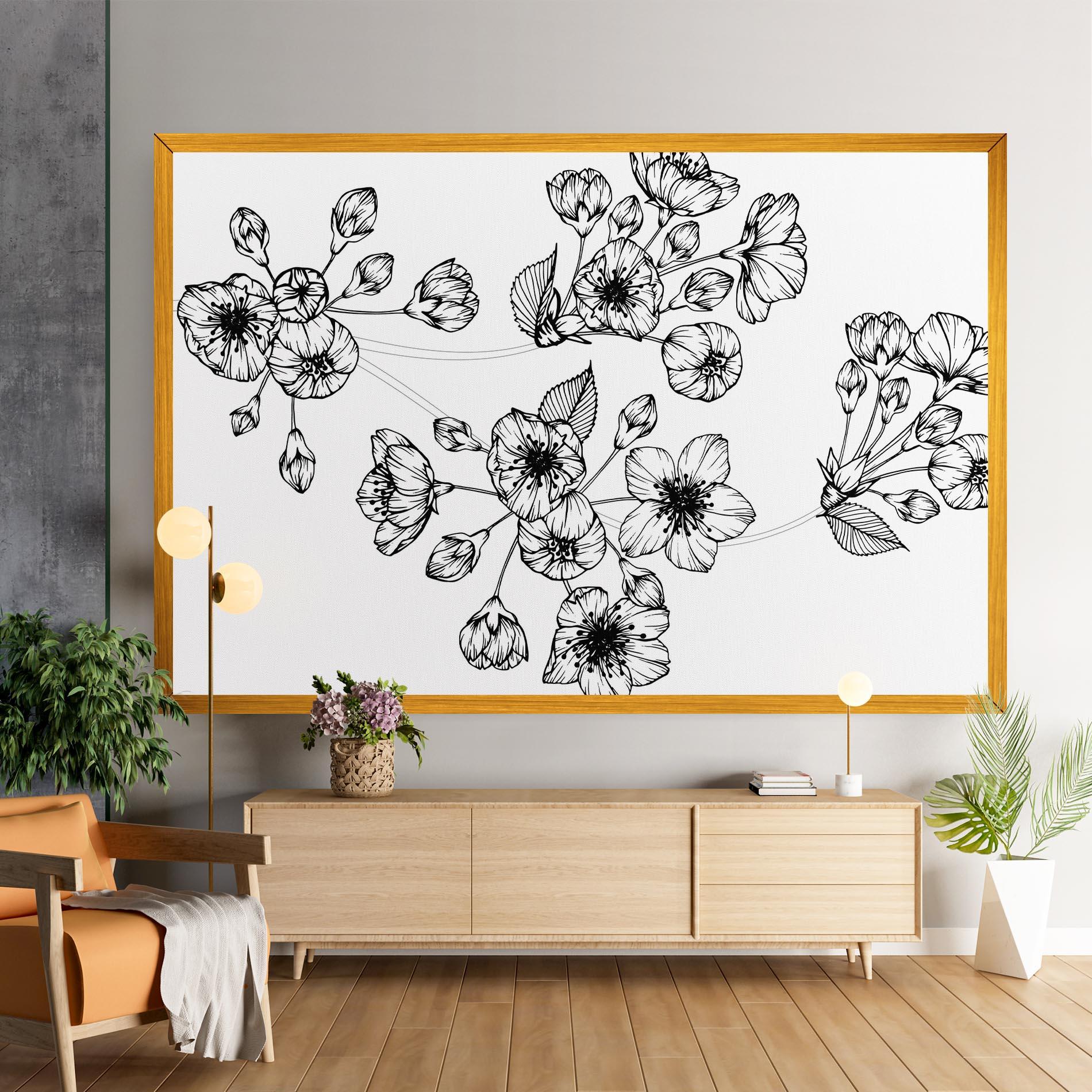 Картина на платно Sakura Line mockup 9