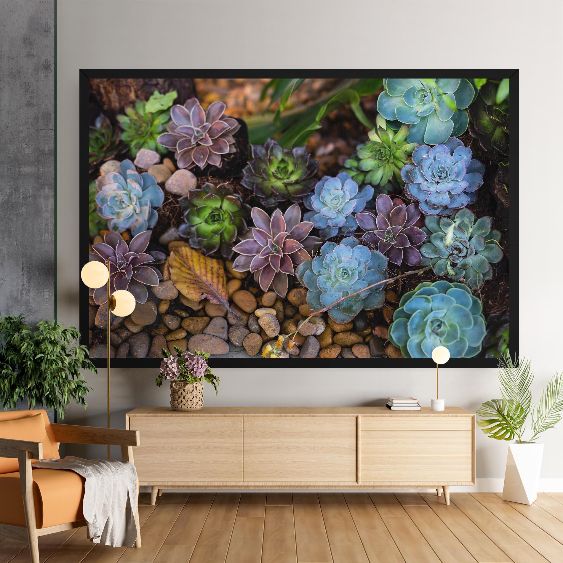 Картина на платно Colorful Flowers mockup 9