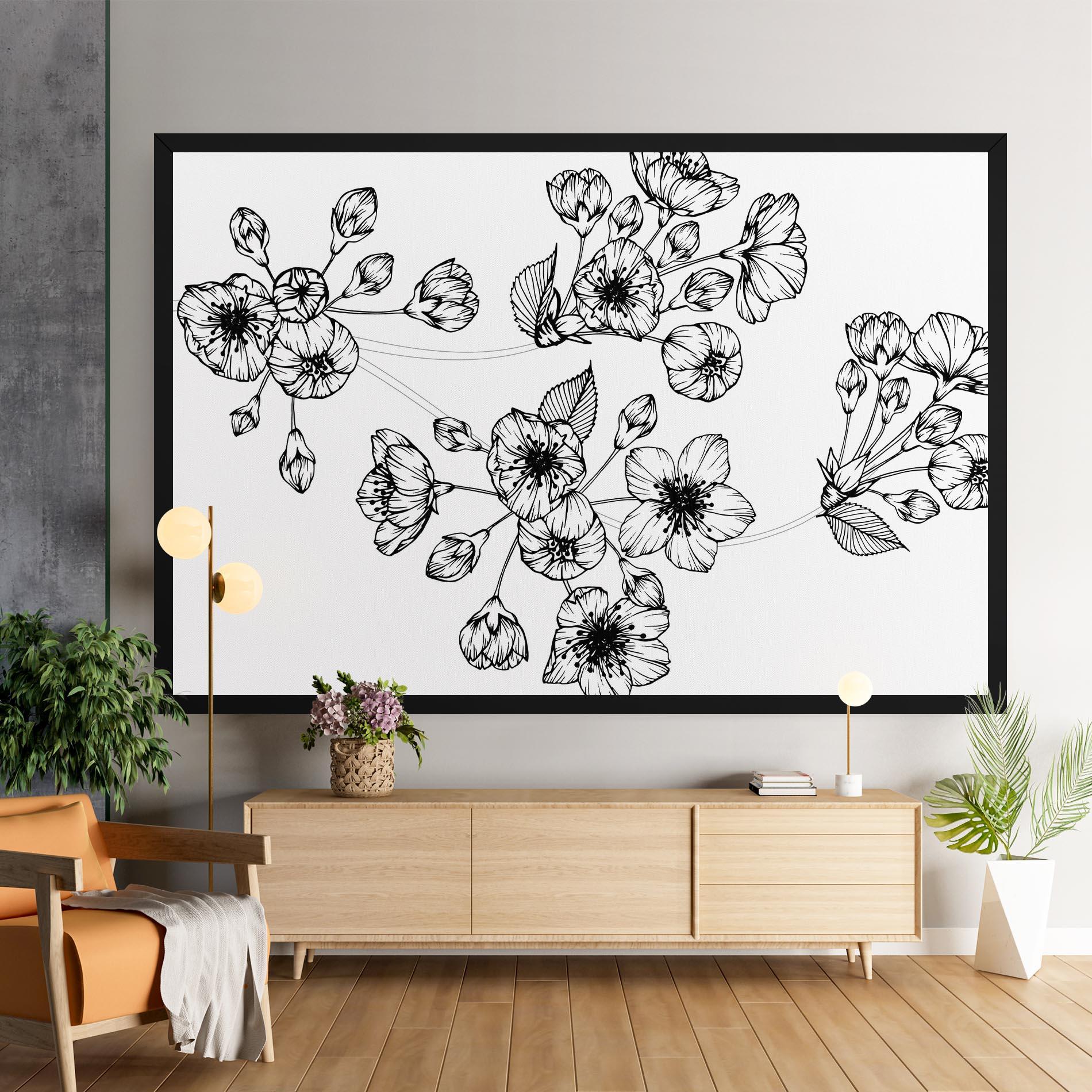 Картина на платно Sakura Line mockup 9