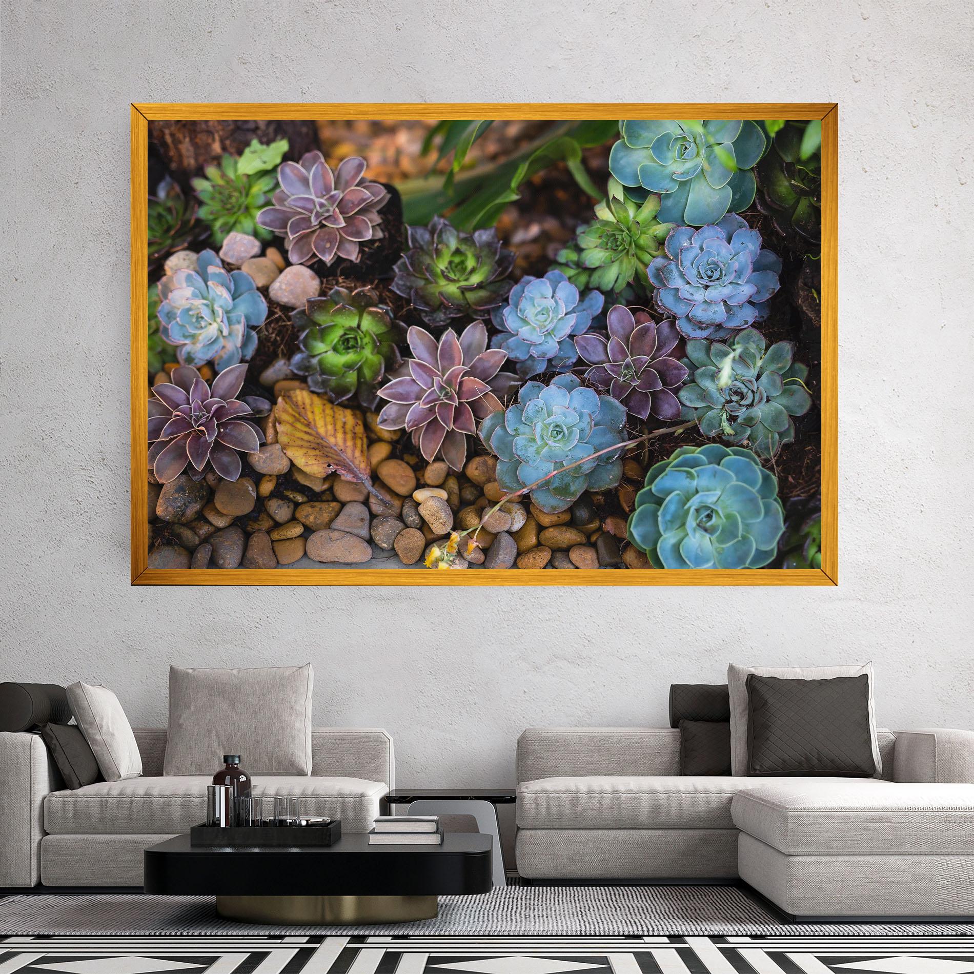 Картина на платно Colorful Flowers mockup 2