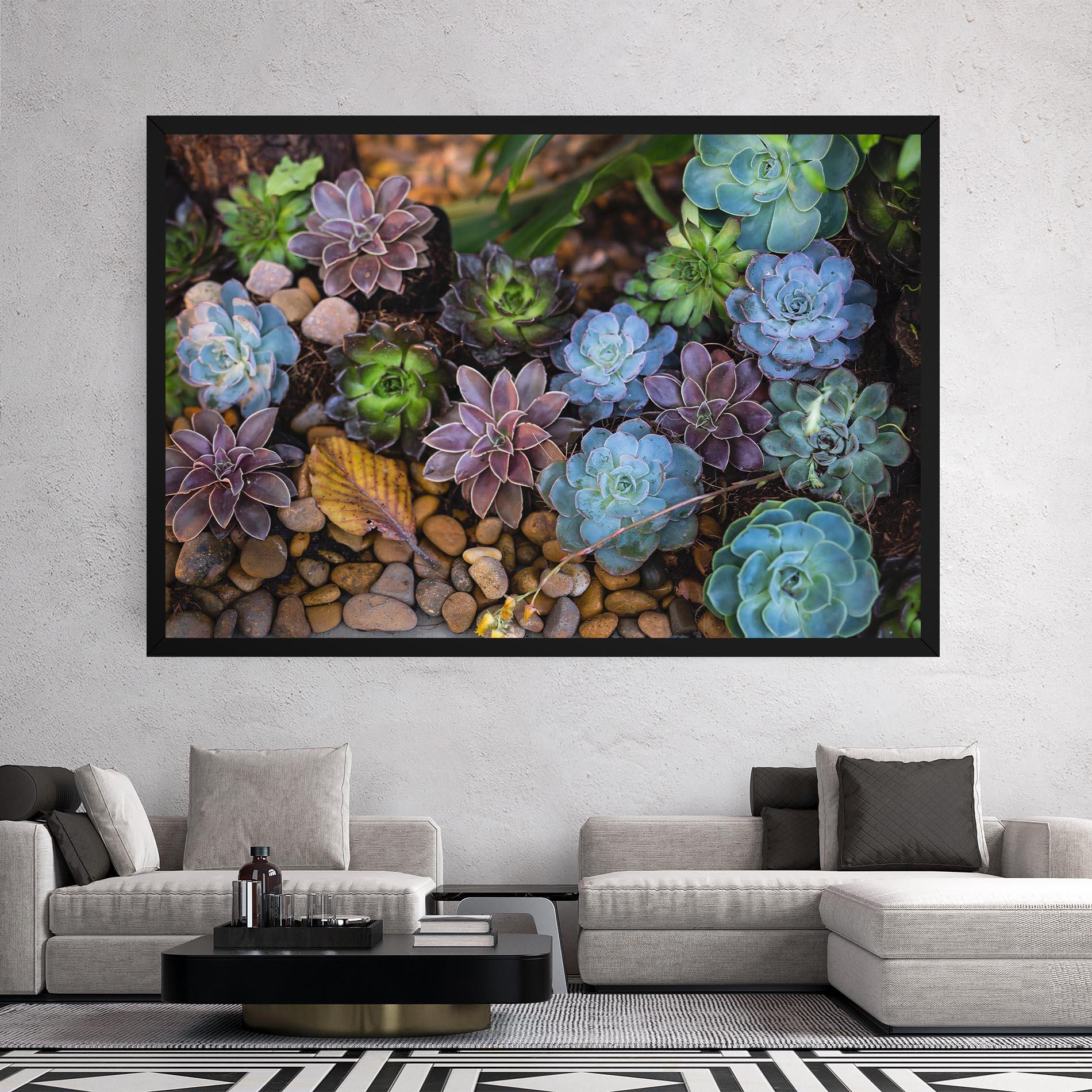 Картина на платно Colorful Flowers mockup 2