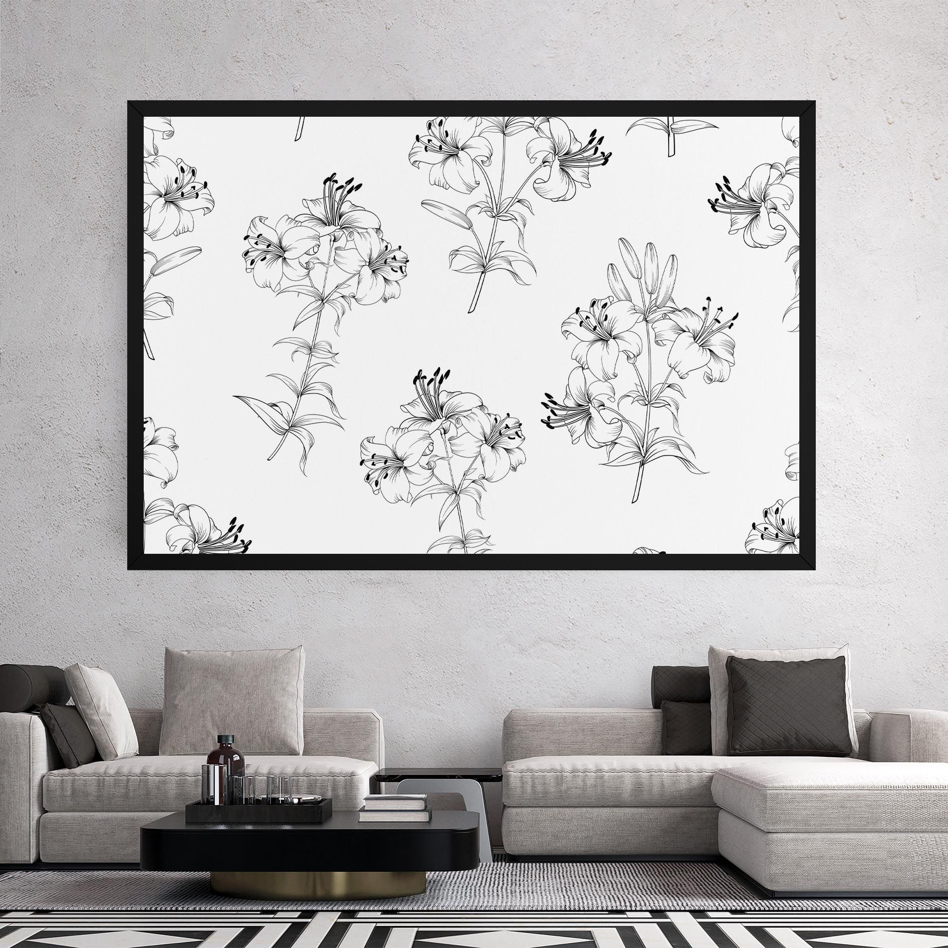 Flower Pattern mockup 2