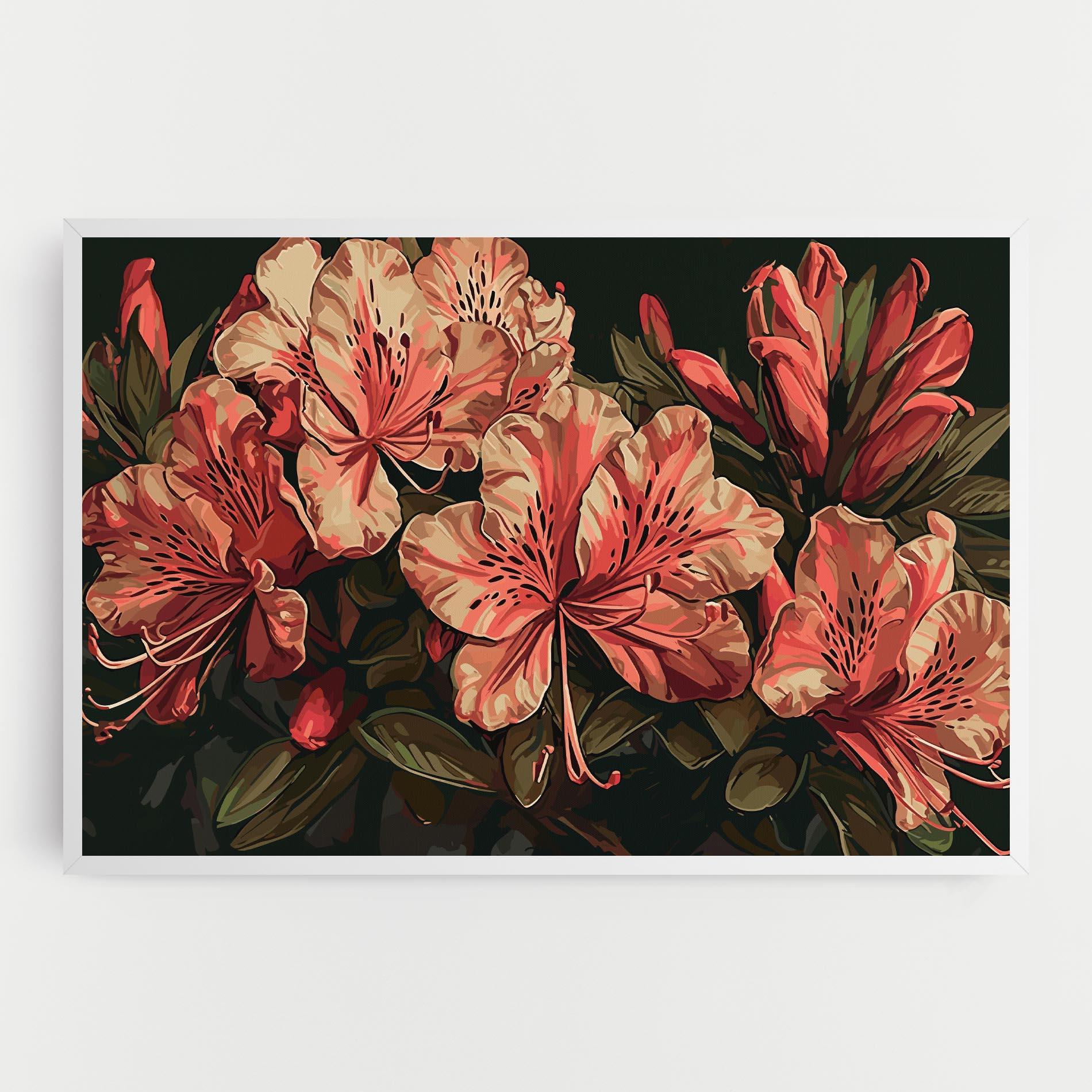 Картина на платно Cream Exotic Art mockup 0