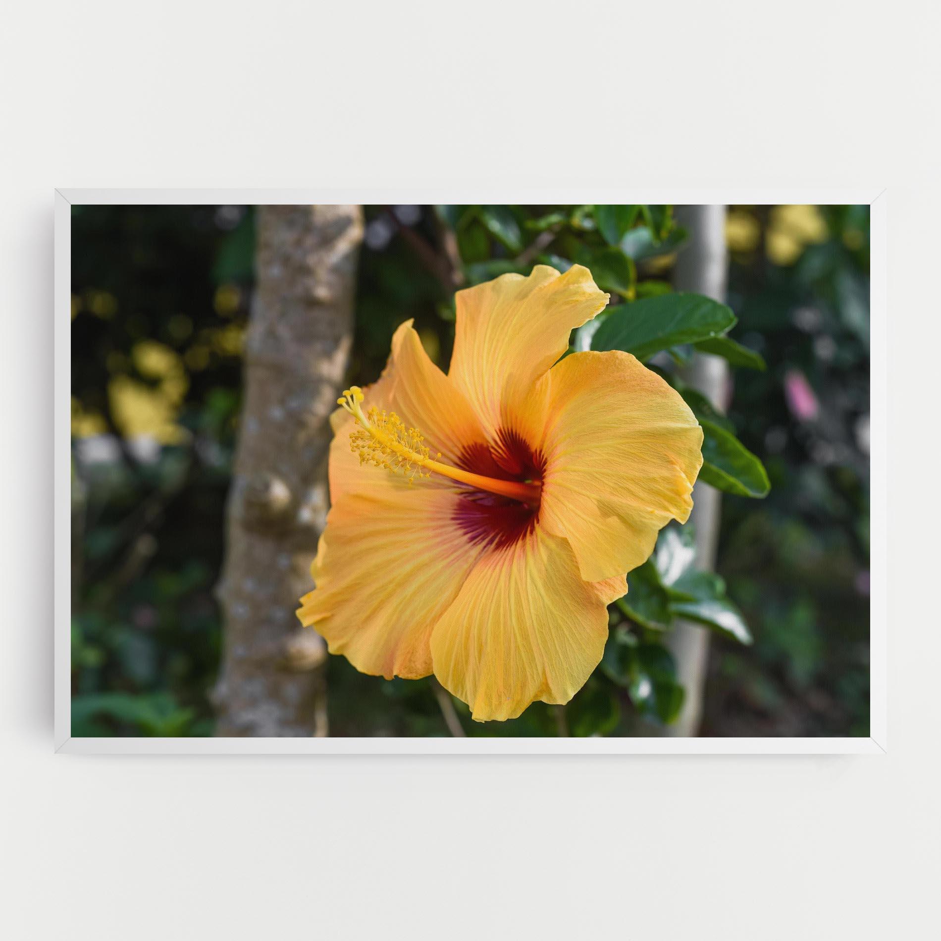 Картина на платно Yellow Hibiscus mockup 0