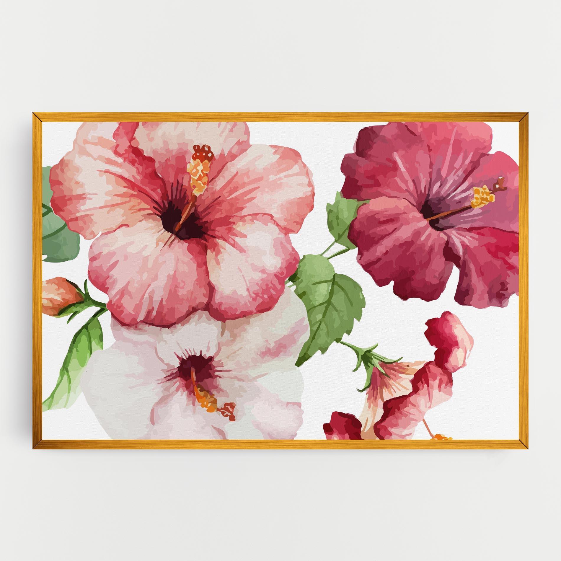 Картина на платно Exotic Flower Paint mockup 0
