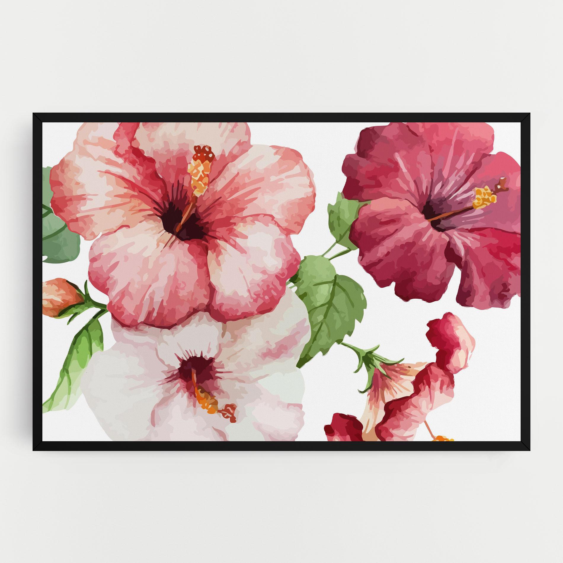 Картина на платно Exotic Flower Paint mockup 0