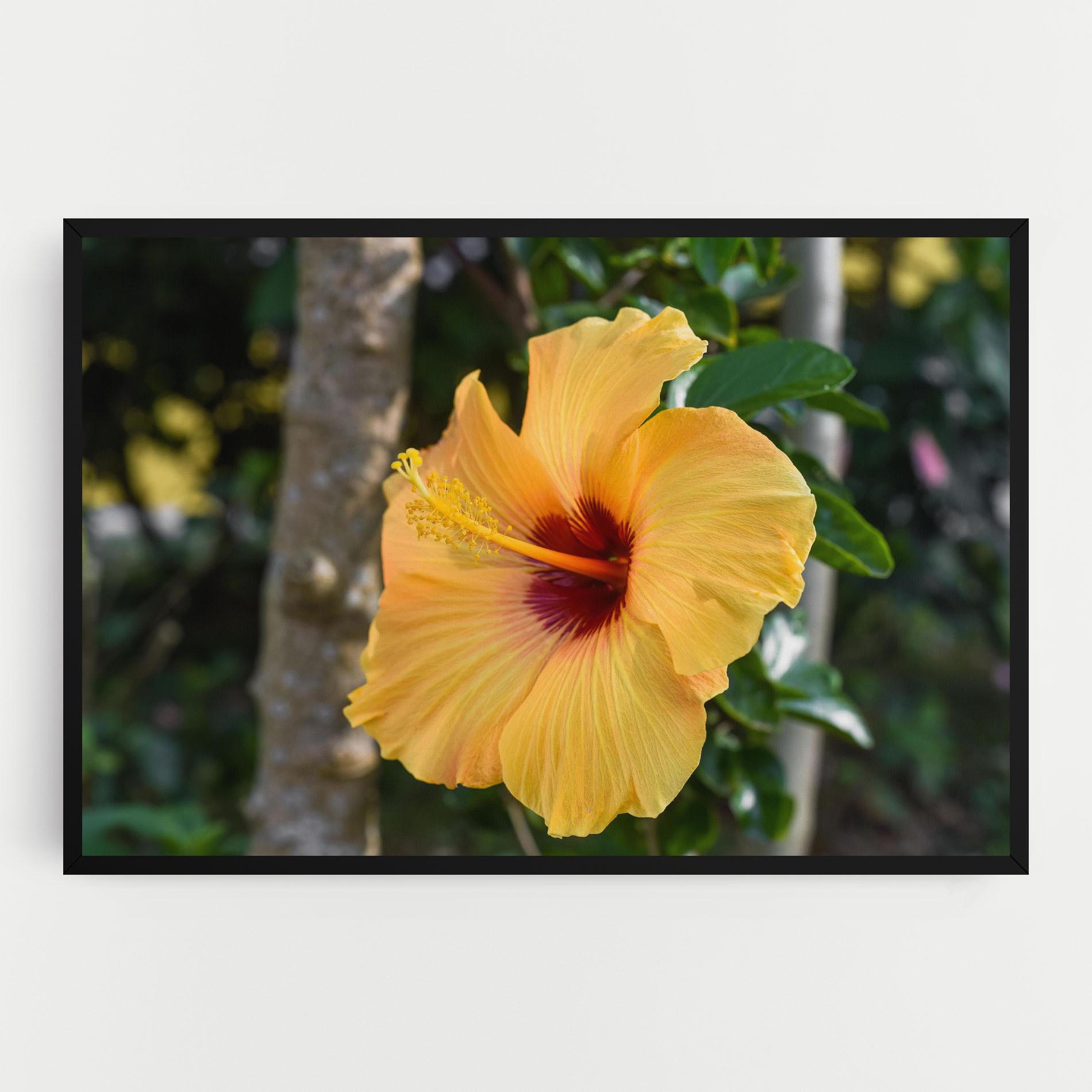Картина на платно Yellow Hibiscus mockup 0