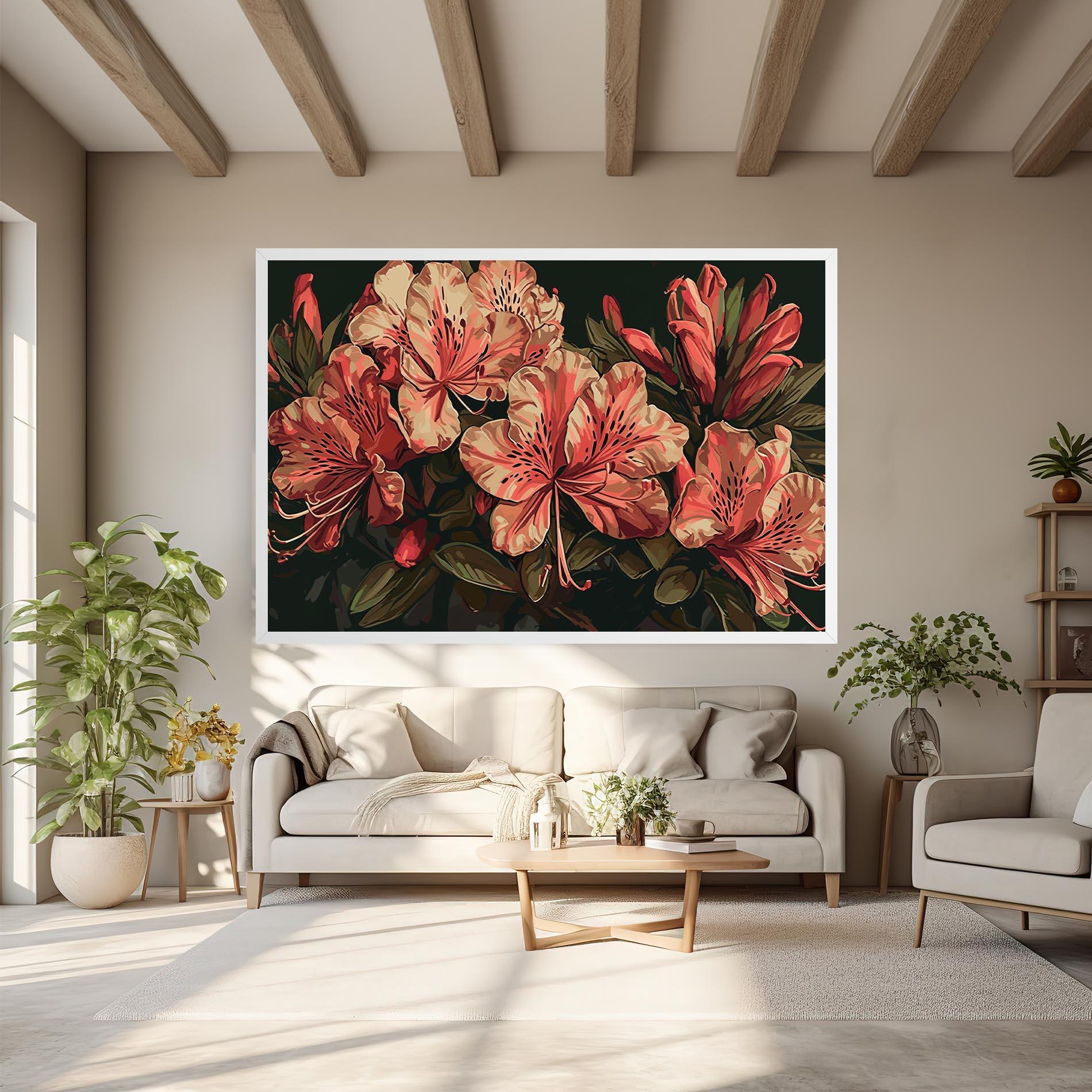 Картина на платно Cream Exotic Art mockup 6