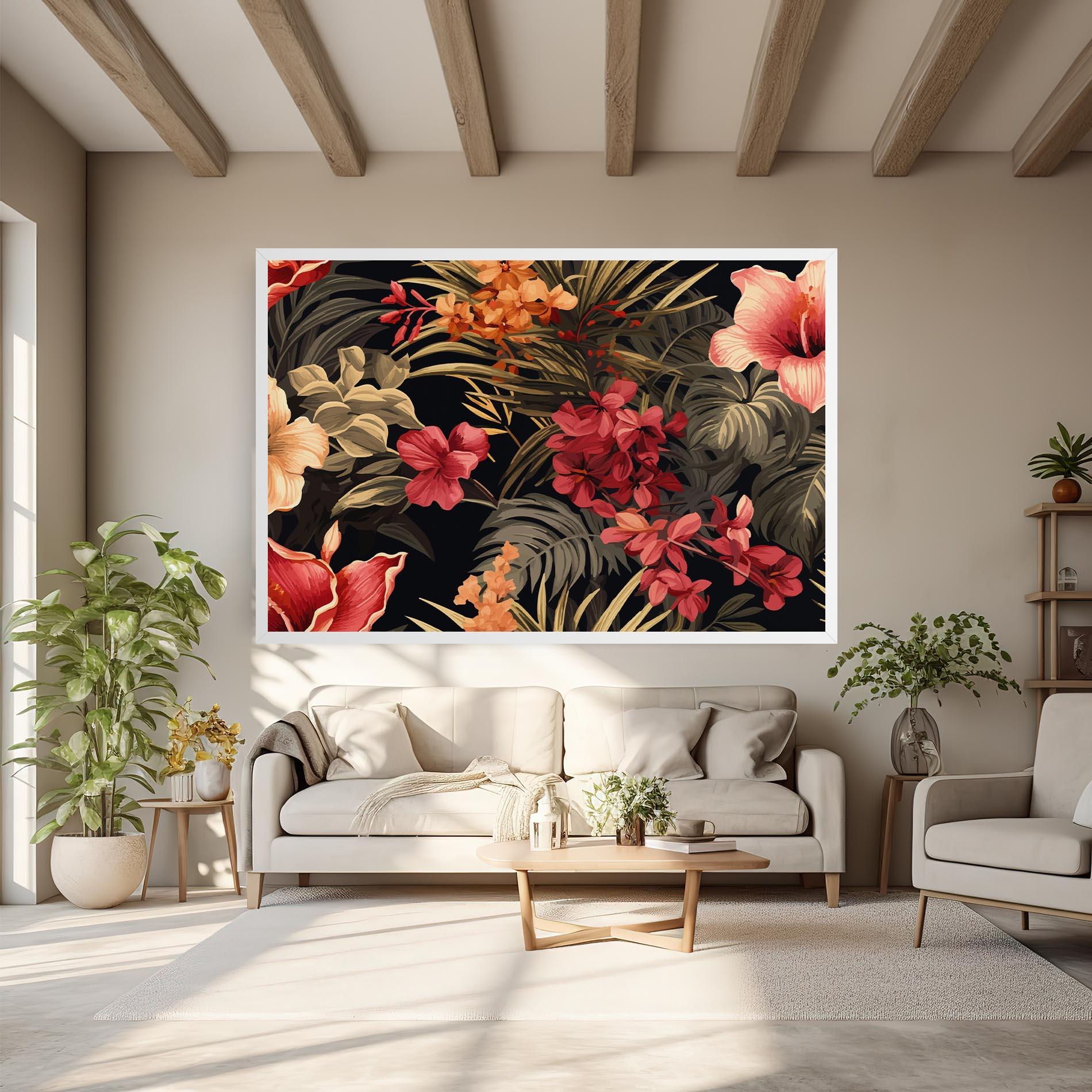 Картина на платно Exotic Flower Plant mockup 6