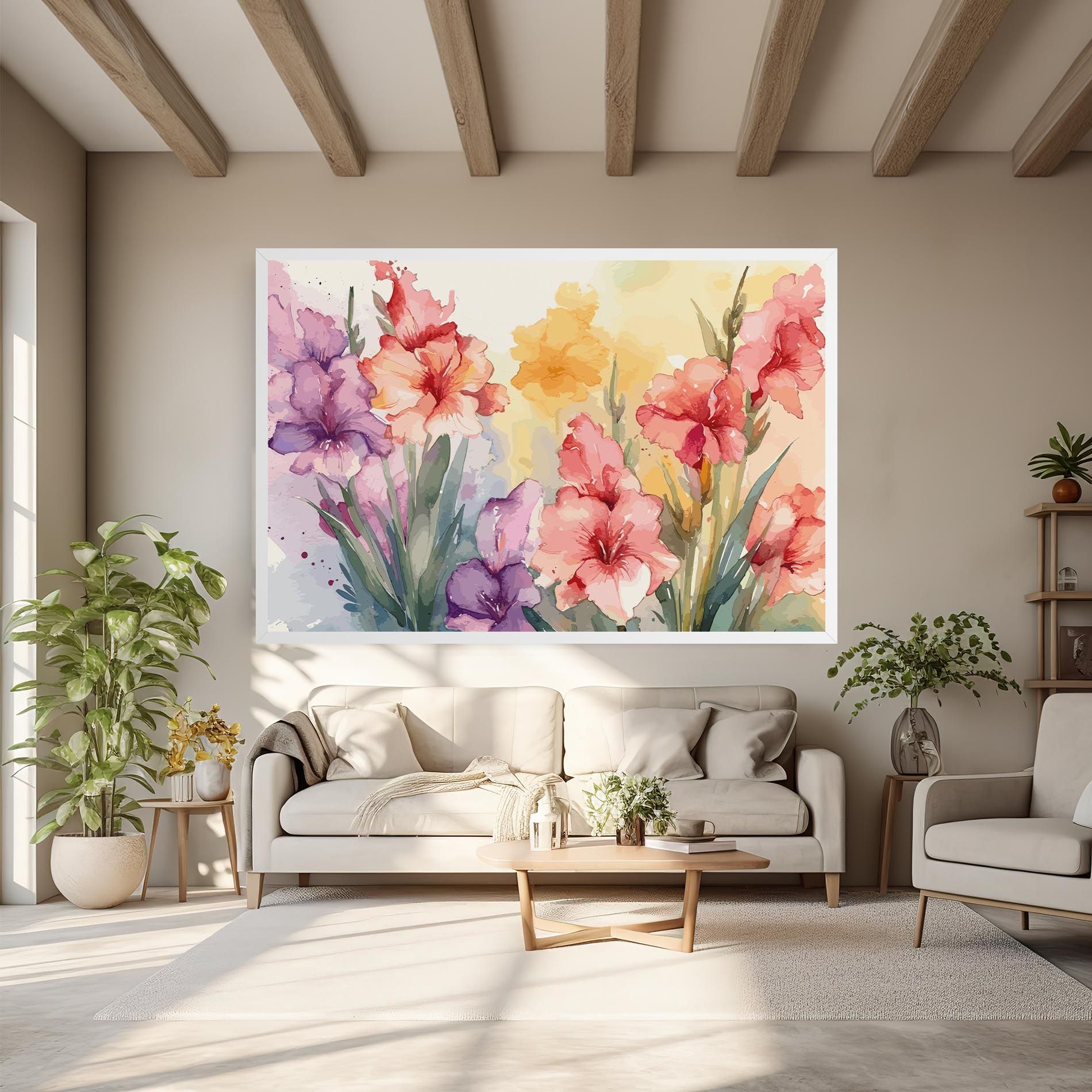 Exotic Watercolor mockup 6