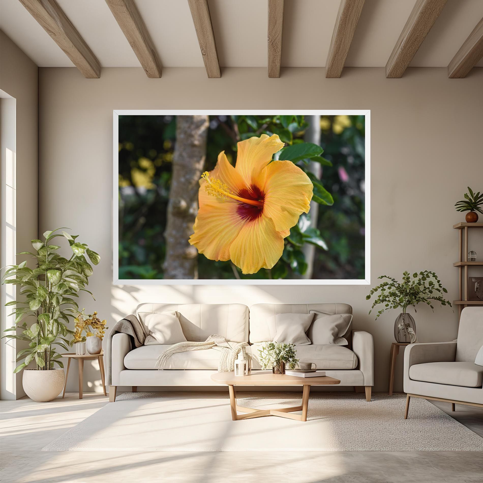 Yellow Hibiscus mockup 6