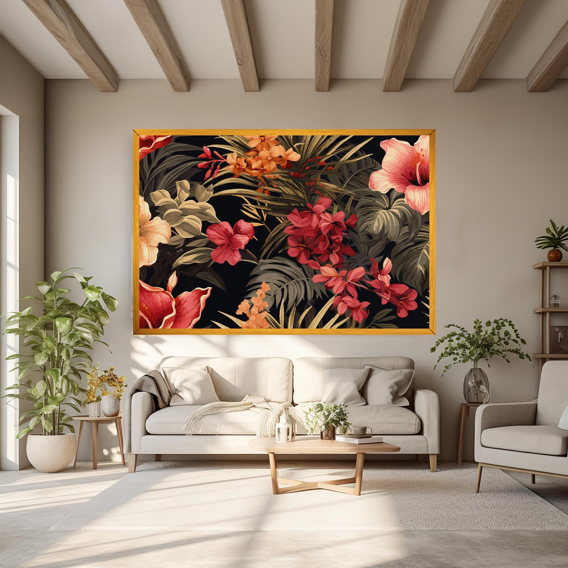 Картина на платно Exotic Flower Plant mockup 6