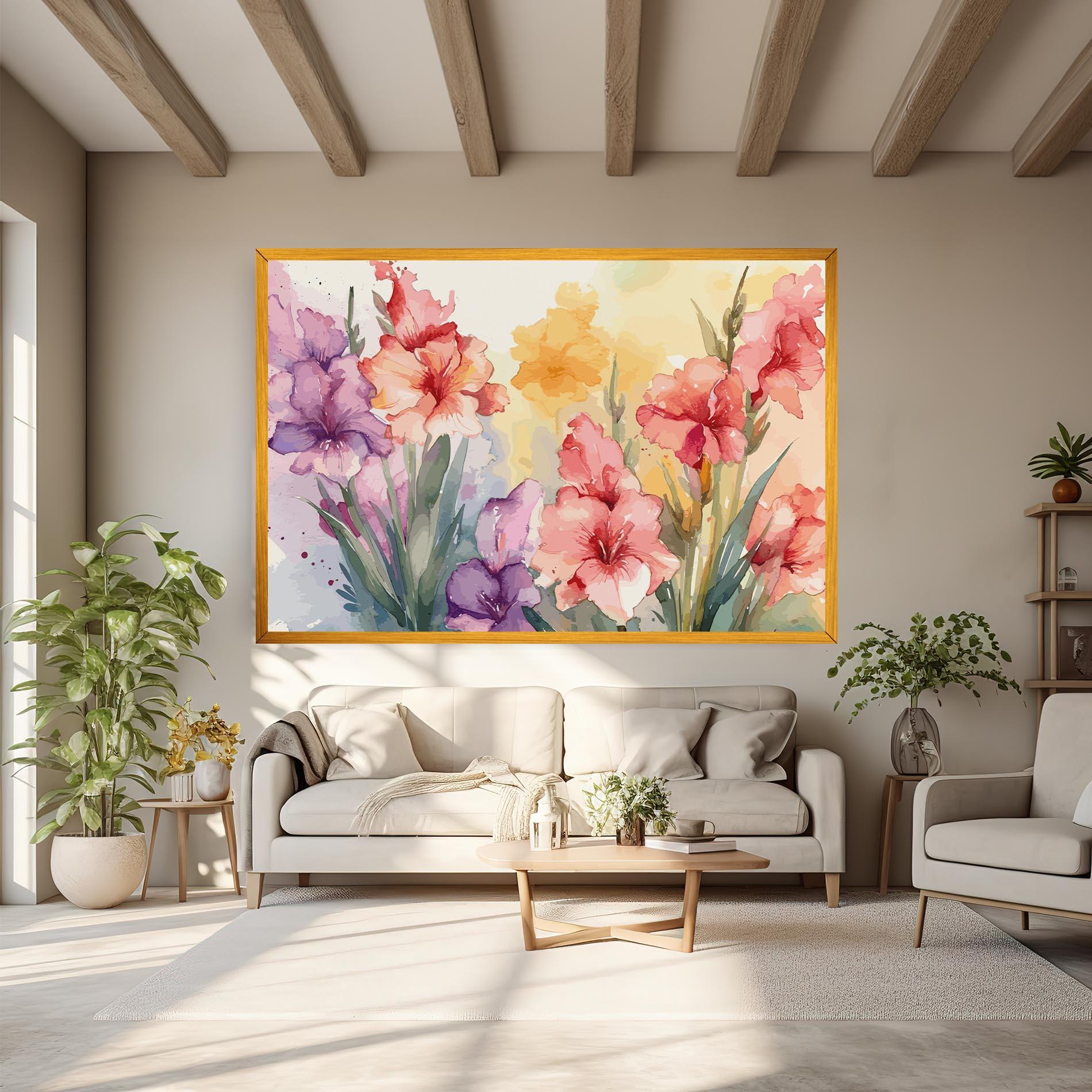 Картина на платно Exotic Watercolor mockup 6