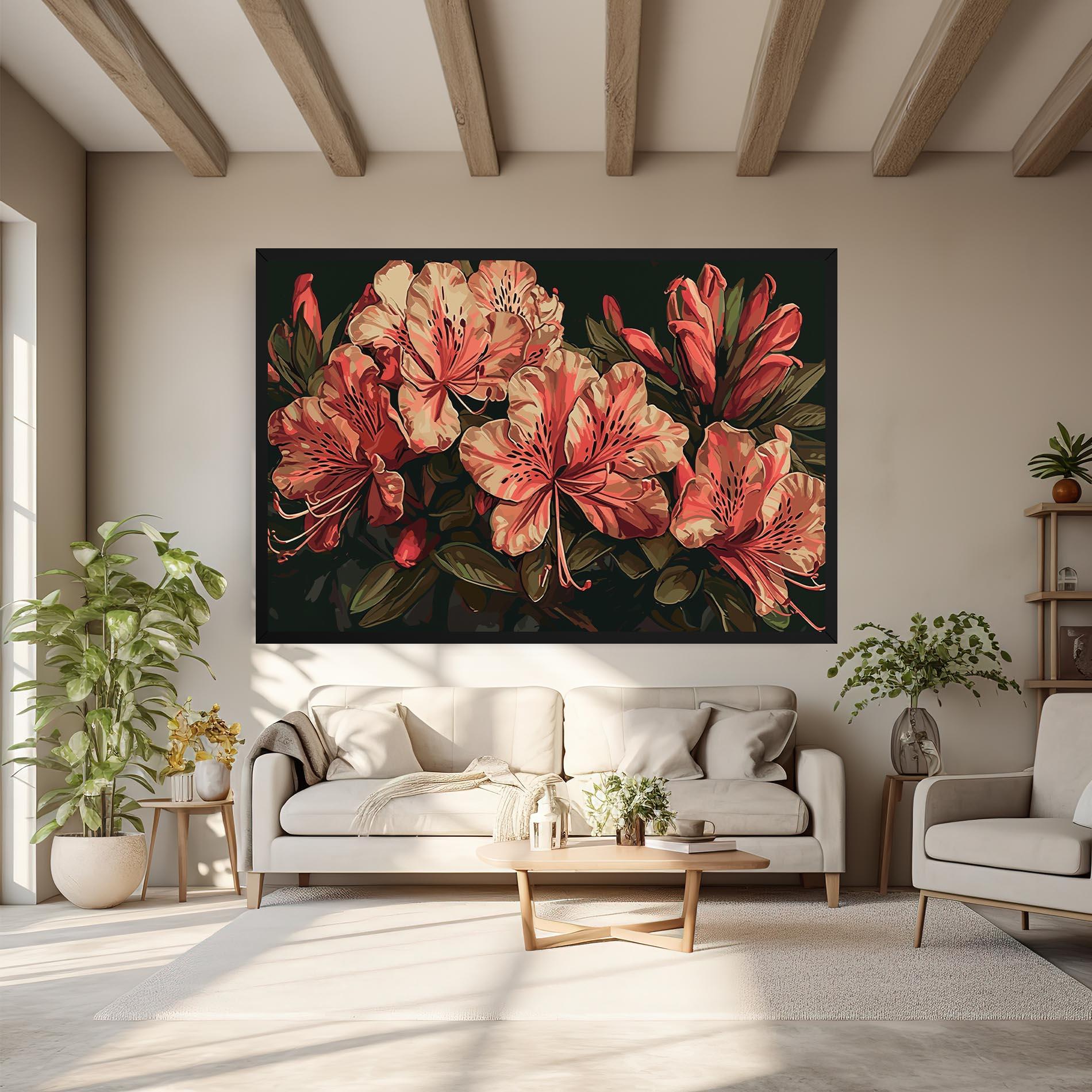 Картина на платно Cream Exotic Art mockup 6