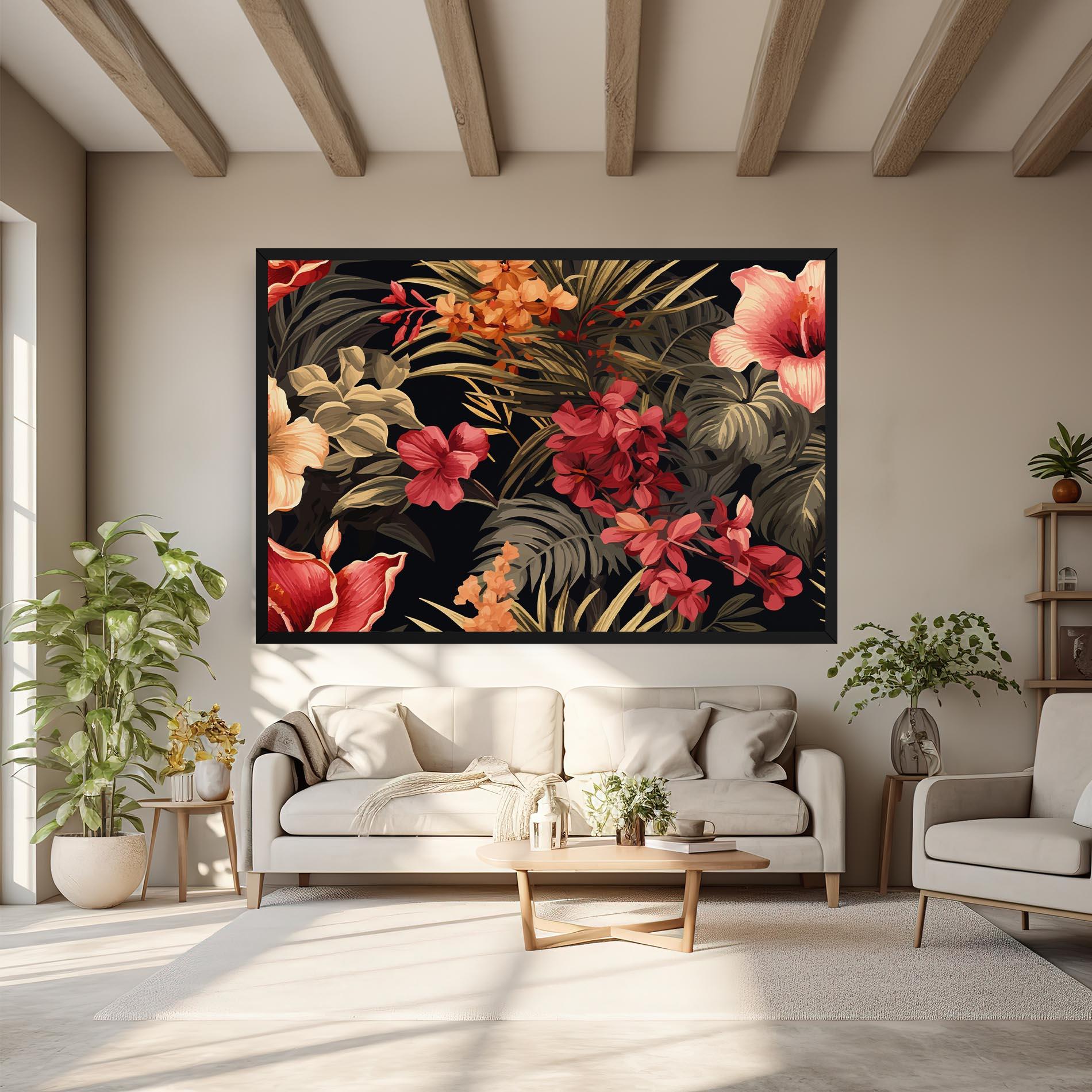 Картина на платно Exotic Flower Plant mockup 6