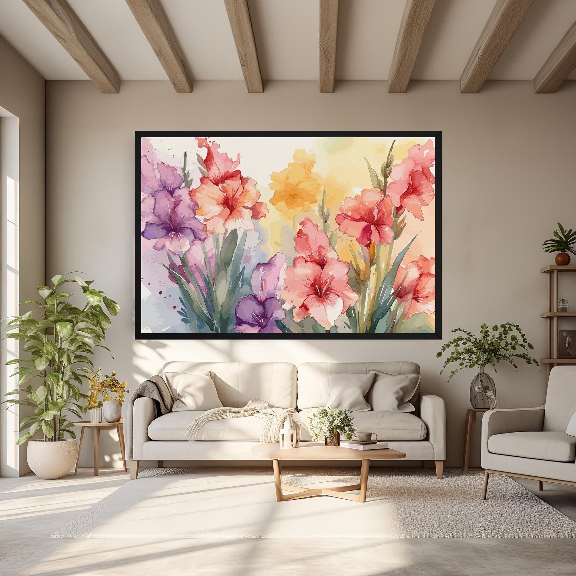 Exotic Watercolor mockup 6