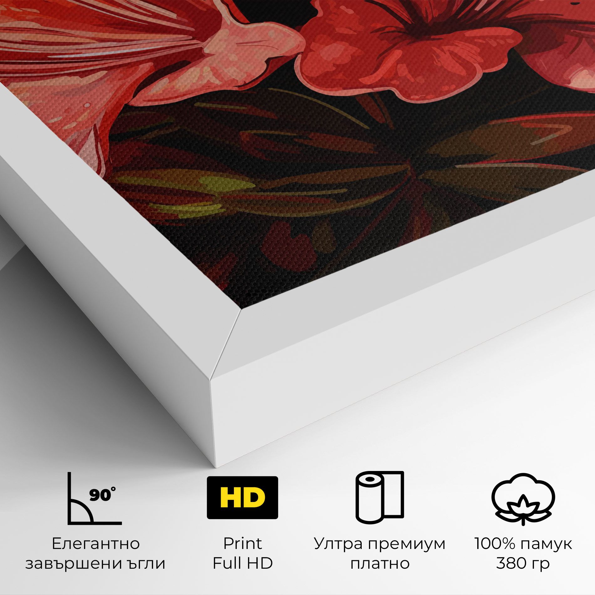 Art Exotic Flower mockup 4