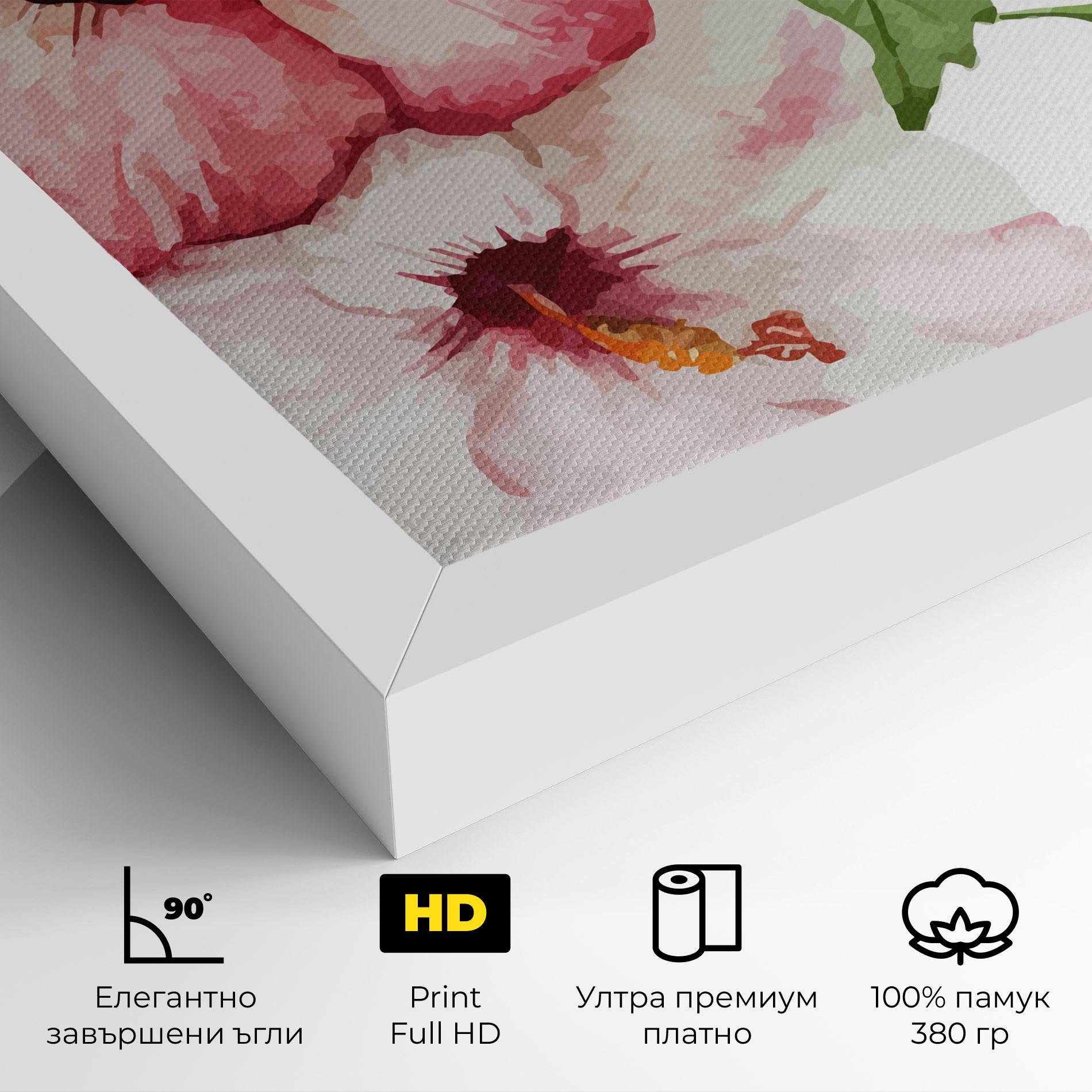 Картина на платно Exotic Flower Paint mockup 4